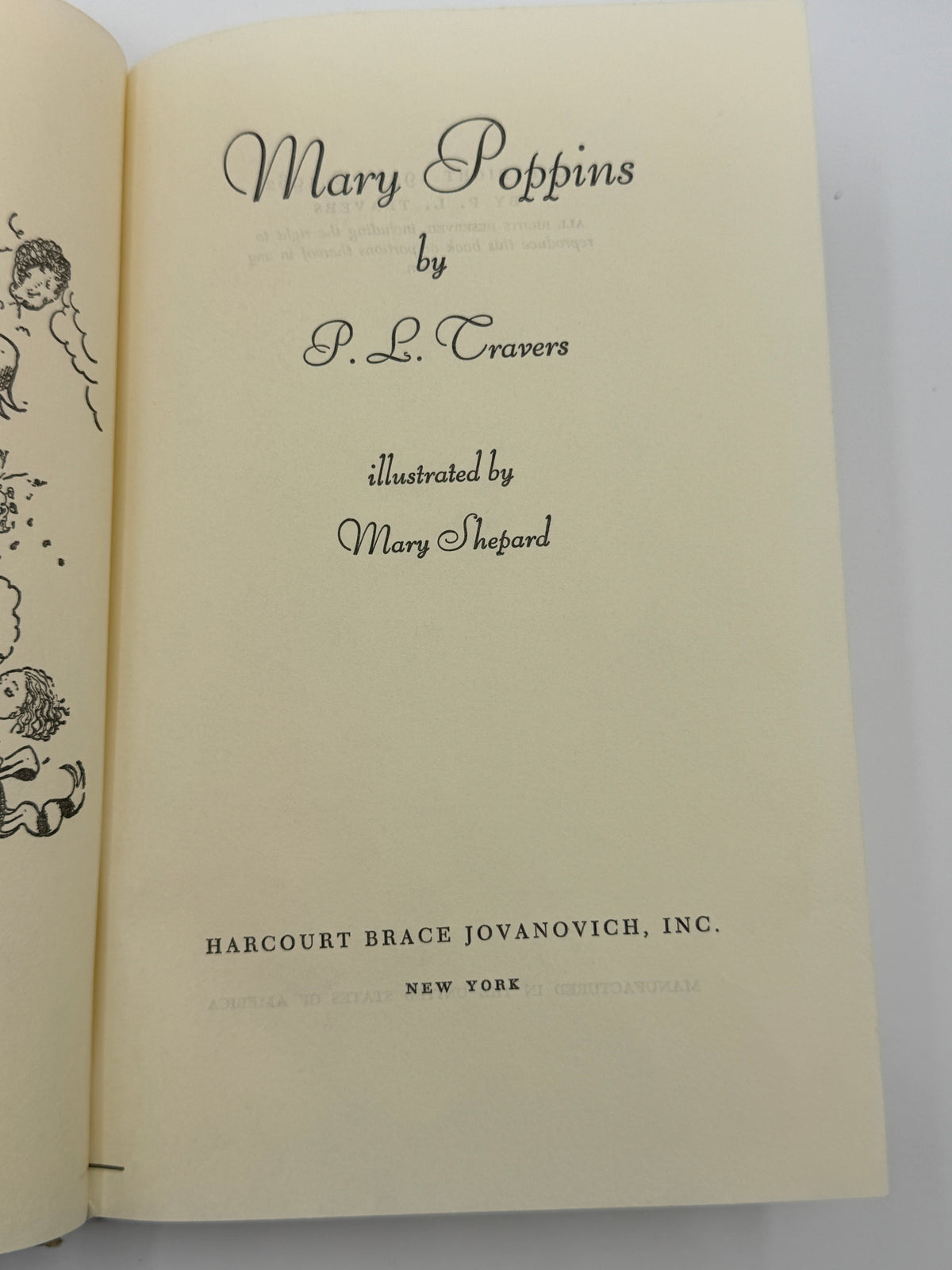 Mary Poppins Vintage Book by P L Travers, 1962
