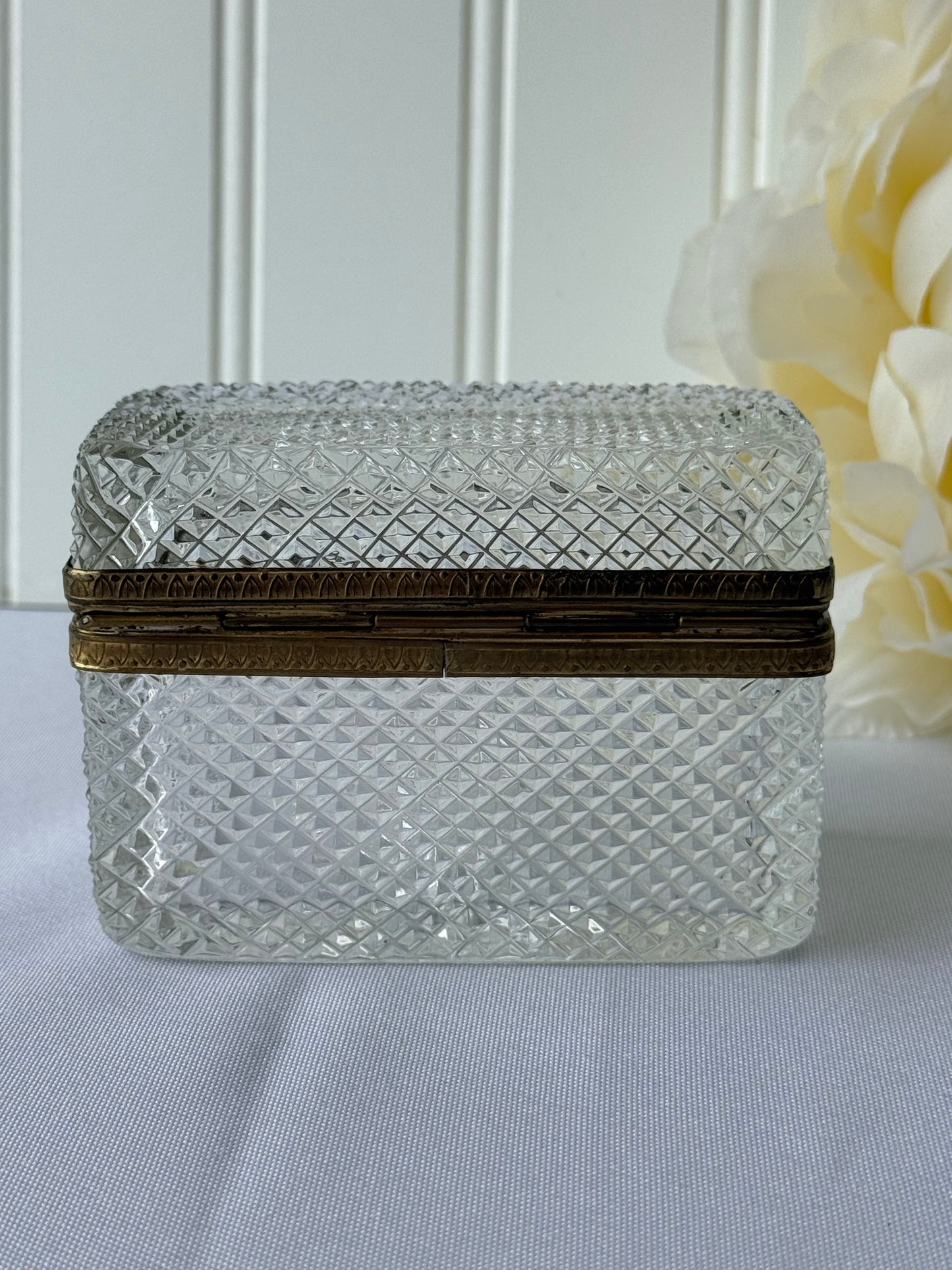 Diamond Cut Crystal Box