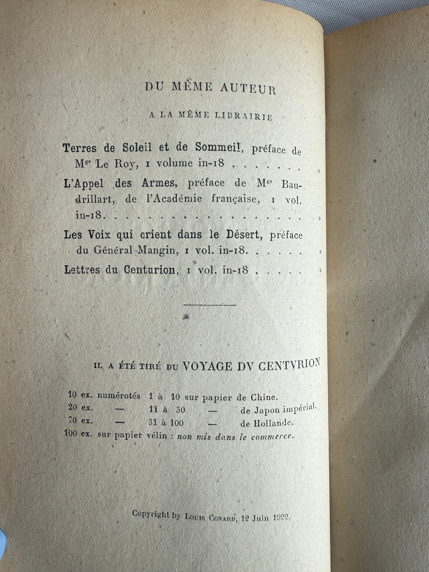The Centurion’s Journey, 1945, French