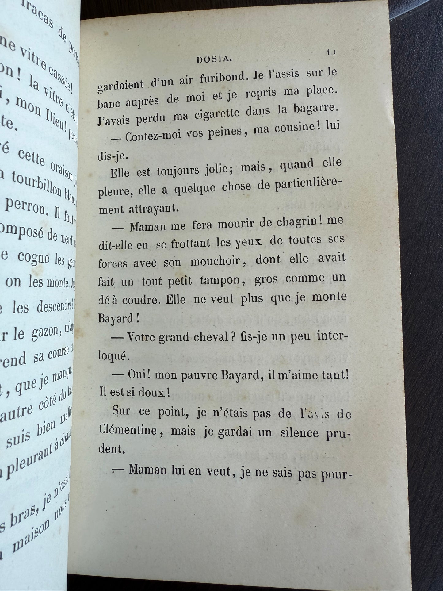 Dosia, Antique French Leather Book