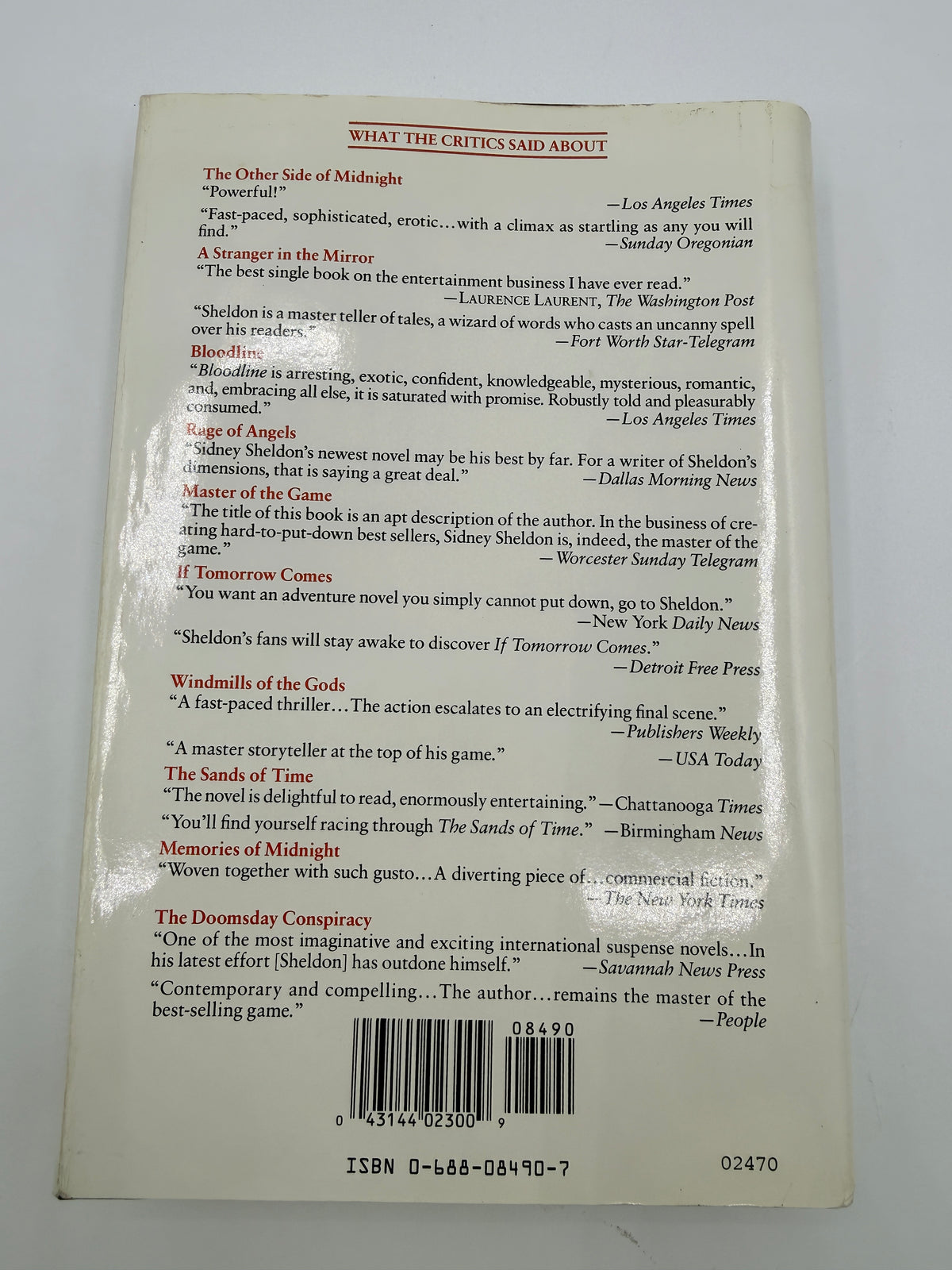 The Stars Shine Down by Sidney Sheldon