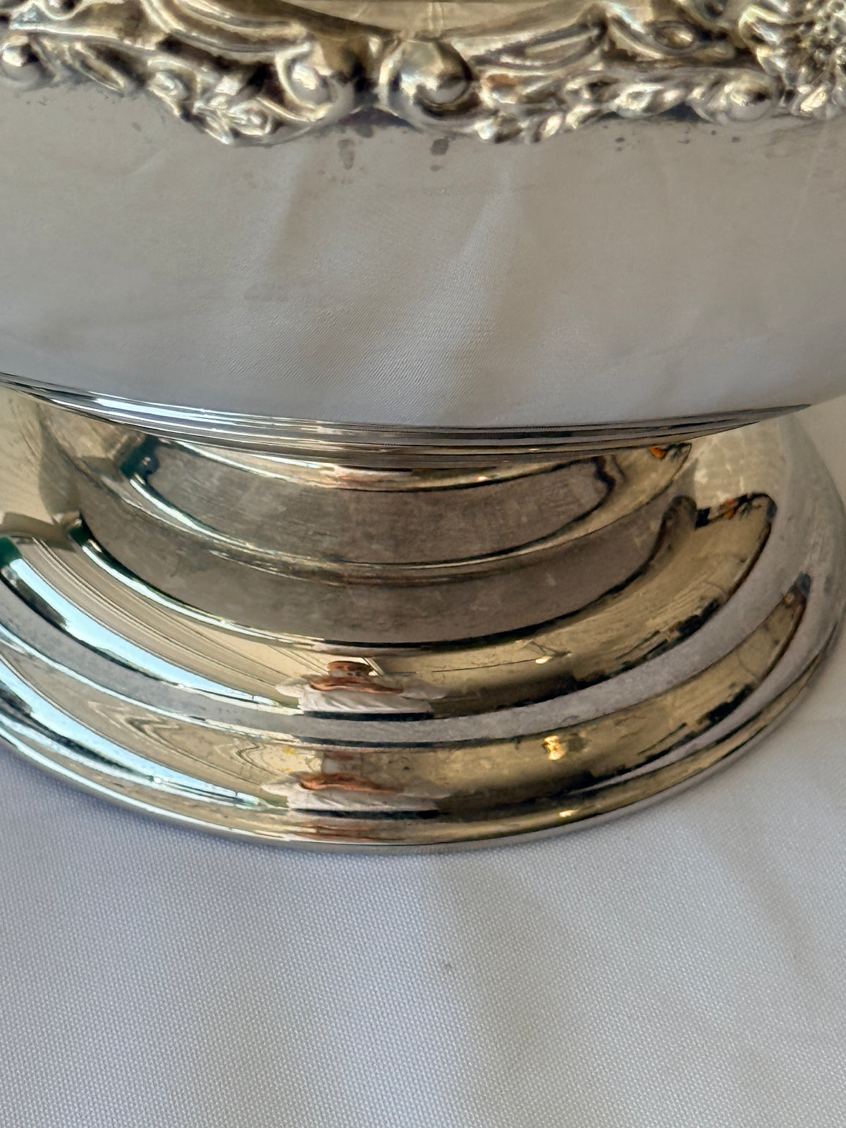 Vintage Silver Plated Pedestal Centerpiece Bowl