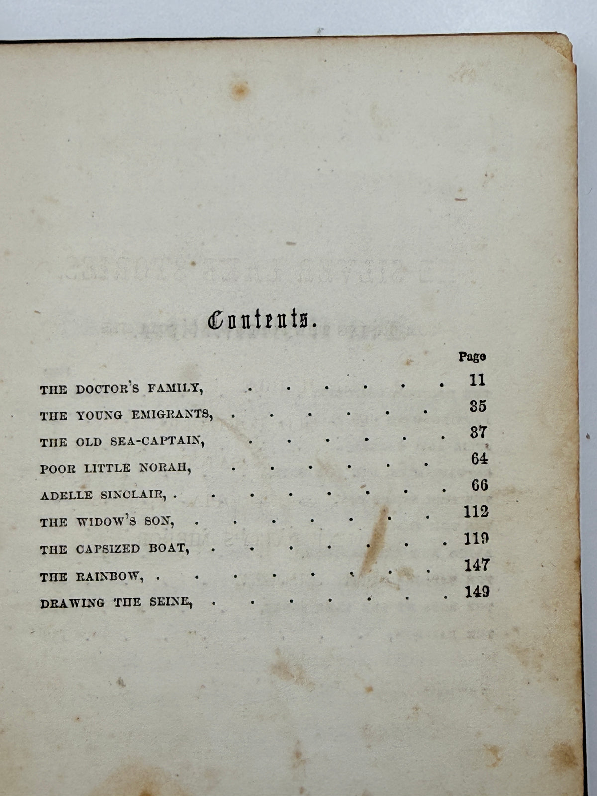 Silver Lake Stories: The Cornucopia by Cousin Cicely, 1852