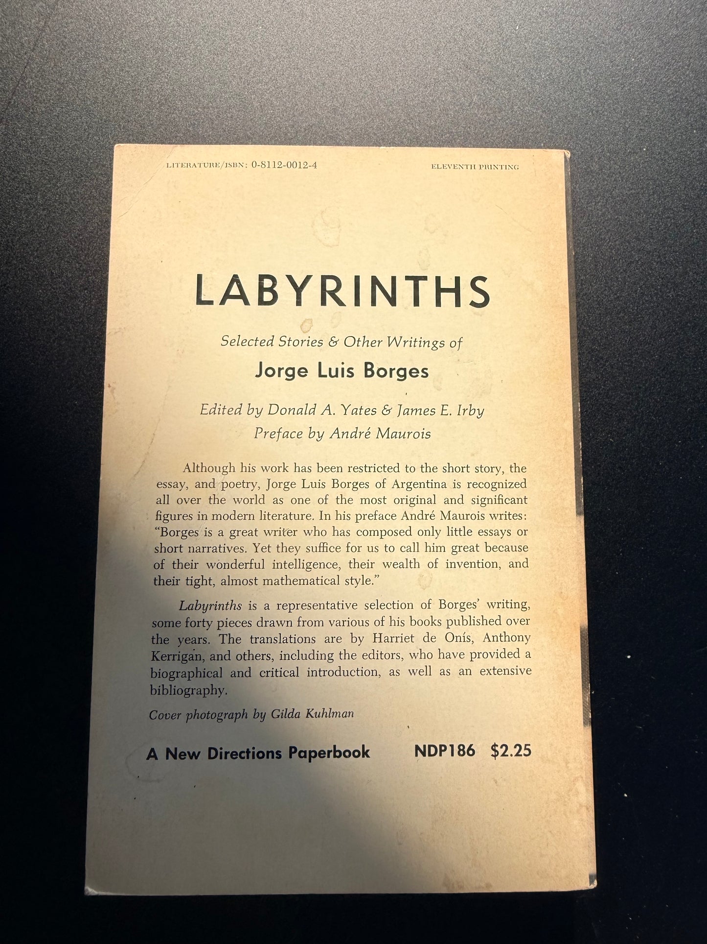 Labyrinths by Jorge Luis Borges, 1964