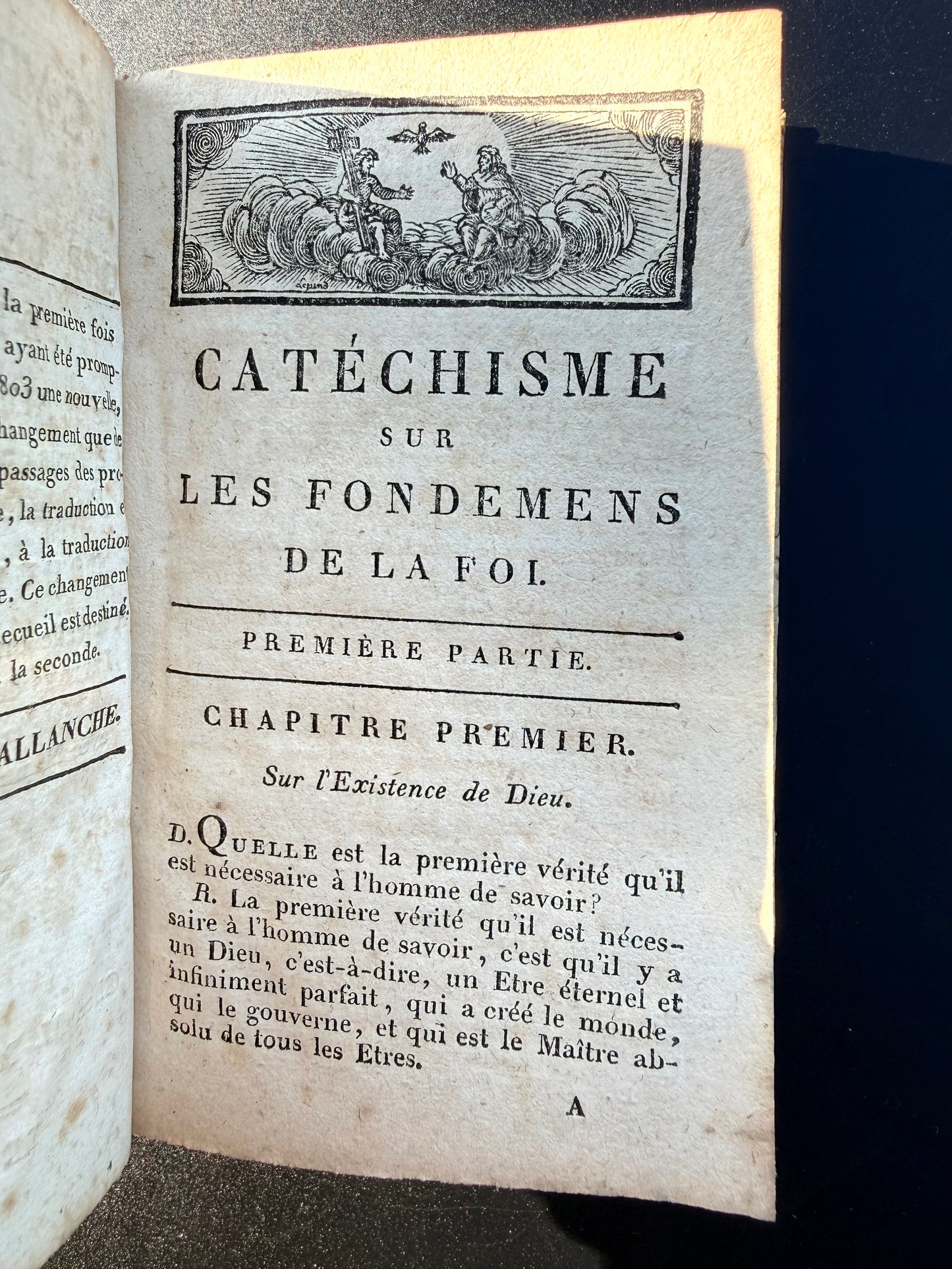Catchism: Reasoning on the Foundations, 1815, French