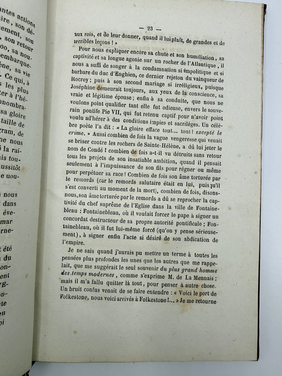 Voyage en Angleterre, French or Trip to England