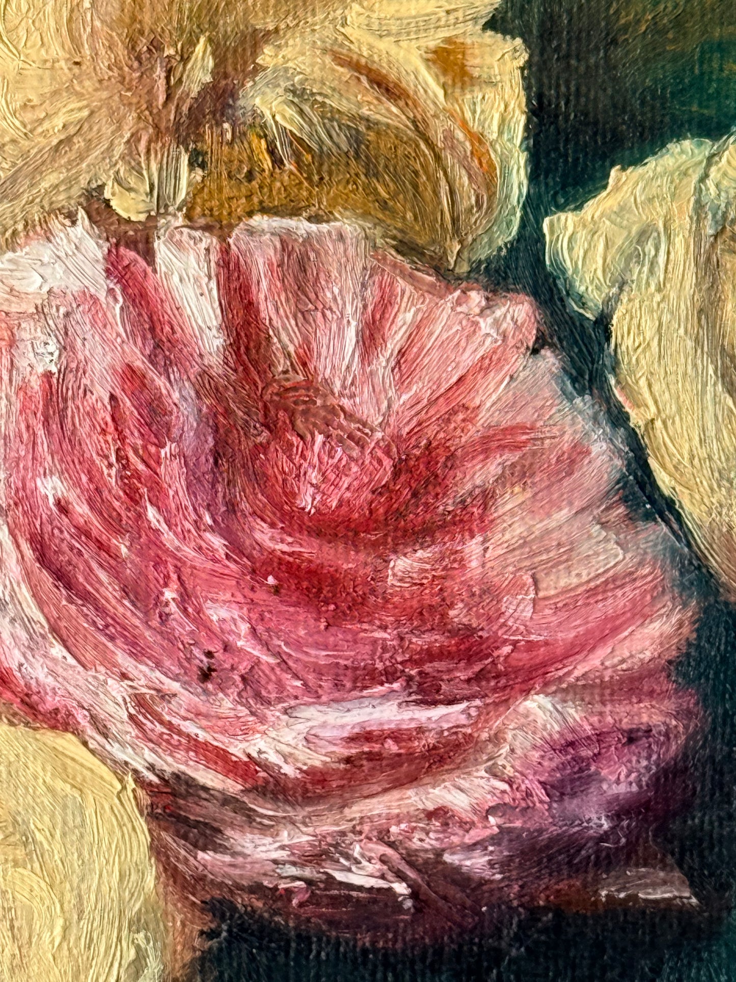 Floral Still Life Oil Painting, 18”