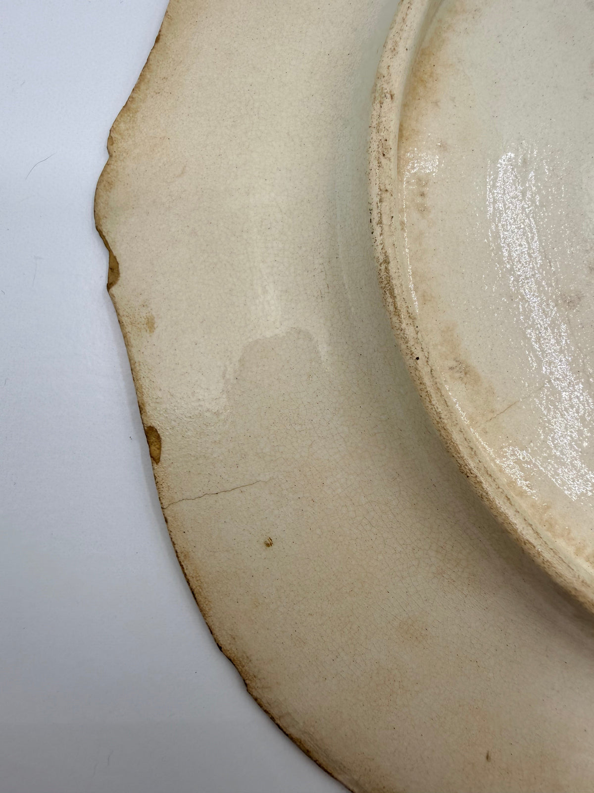 French Artichoke Majolica Plate