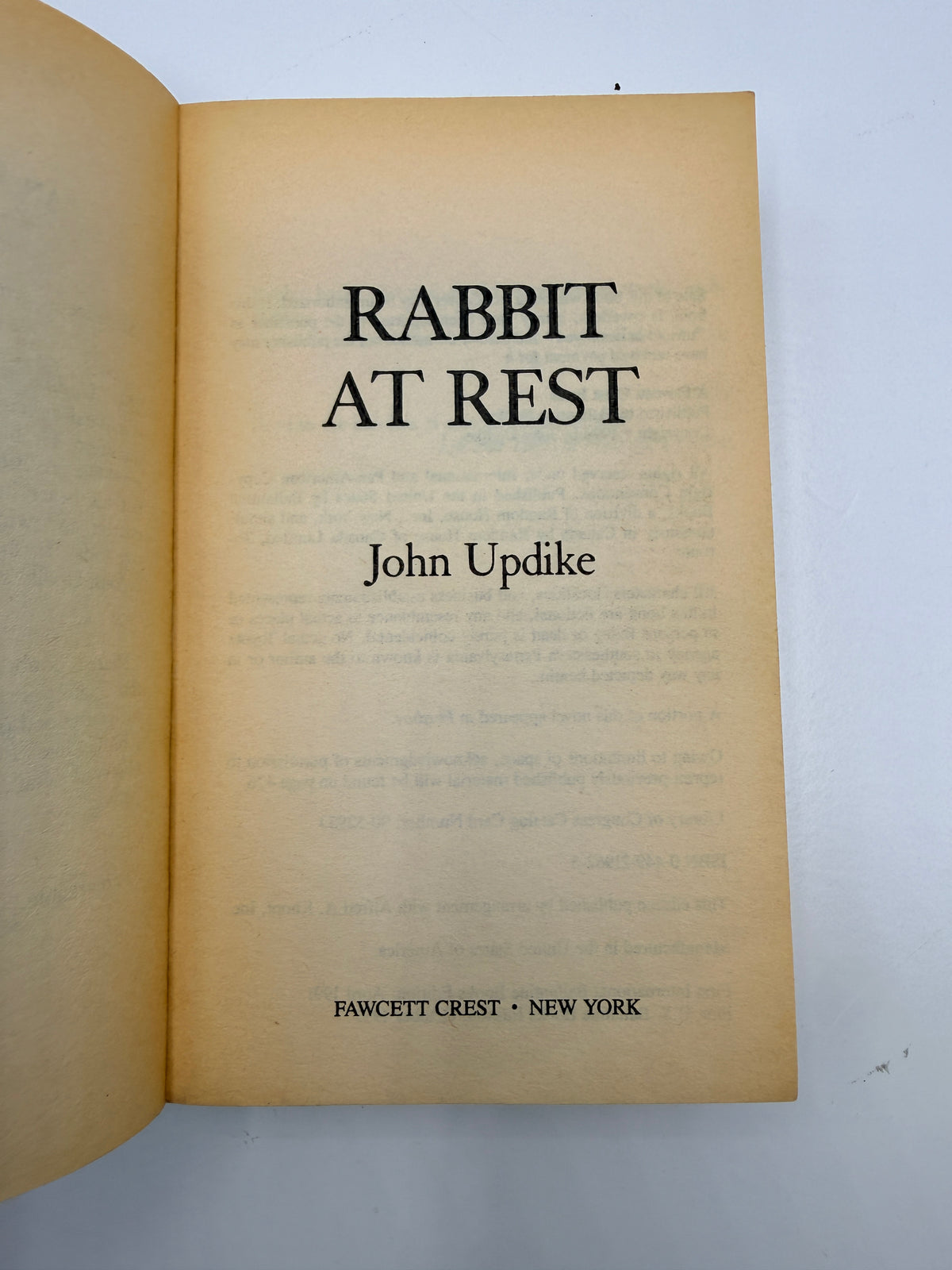 Rabbit at Rest by John Updike