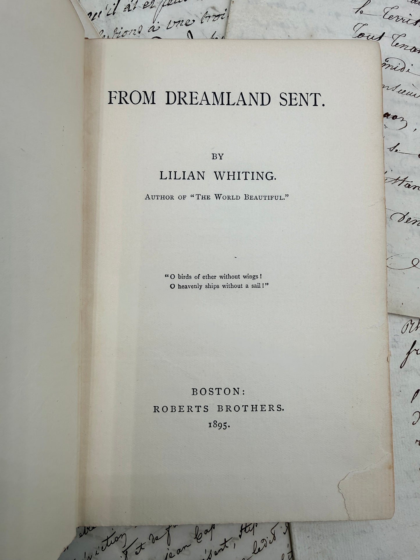 From Dreamland Sent by Lilian Whiting, 1895