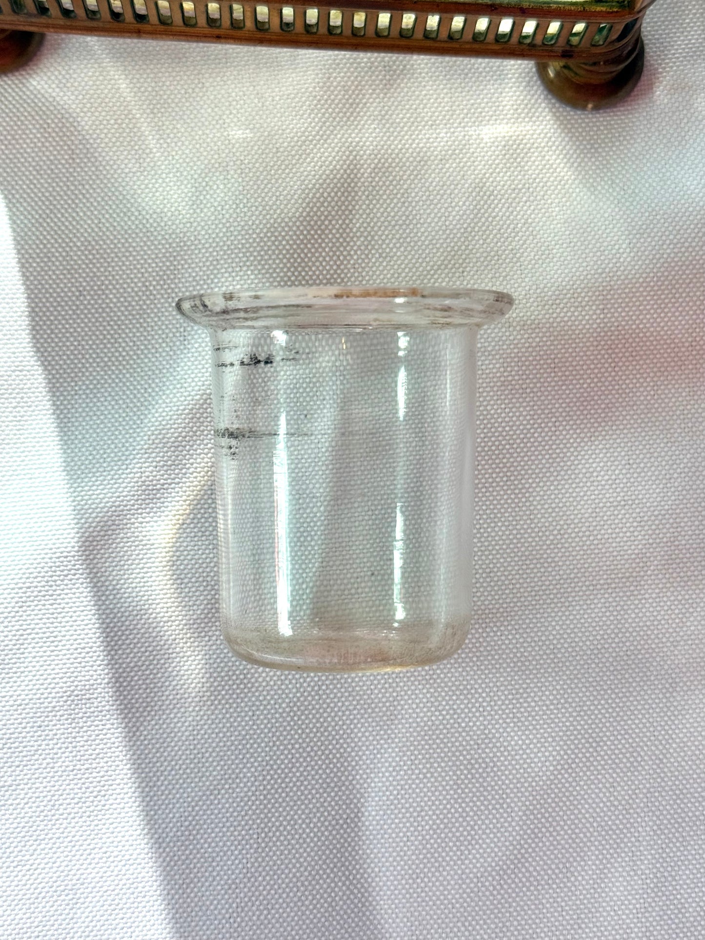 Large French Crystal Inkwell