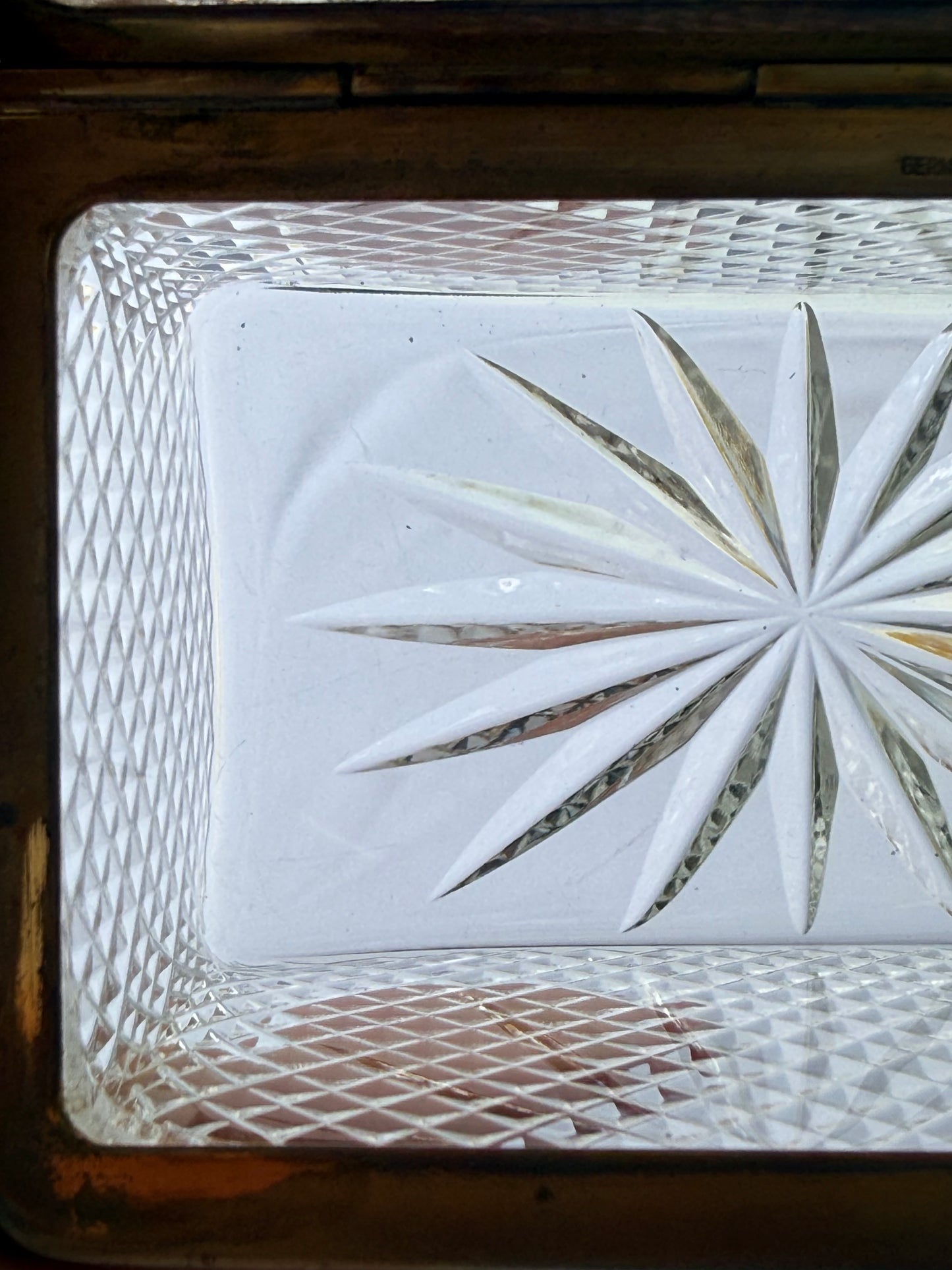 Diamond Cut Crystal Box