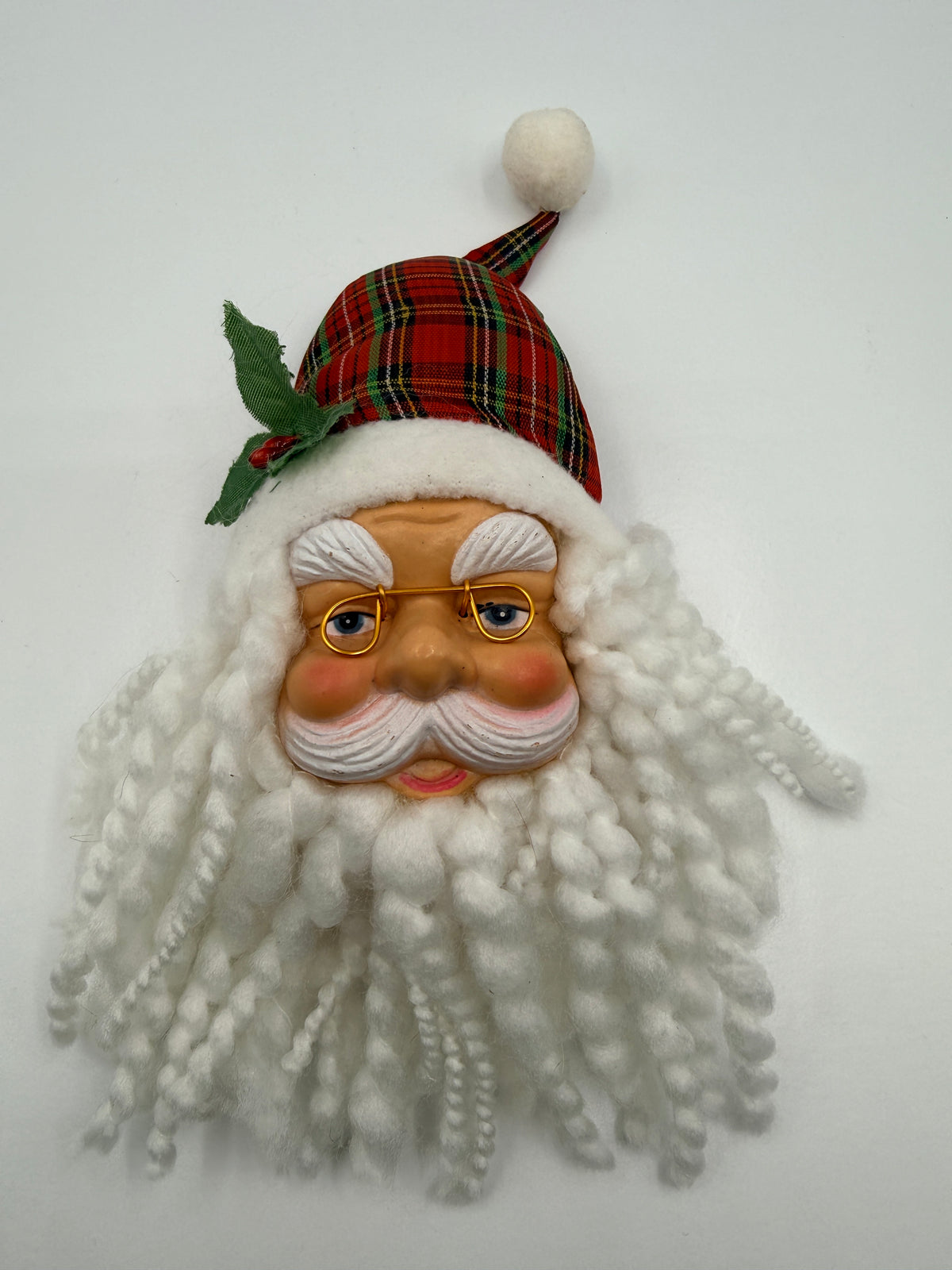 Vintage Small Santa Face Decor