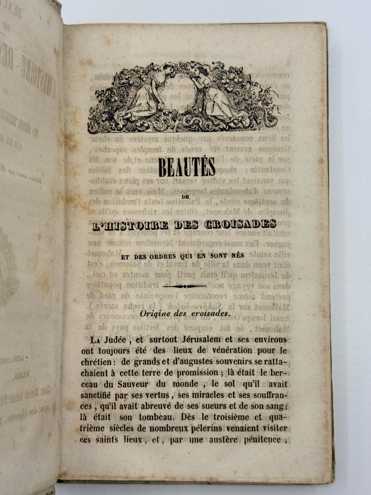 Beauties of the History of the Crusades, French Cartonnage Book