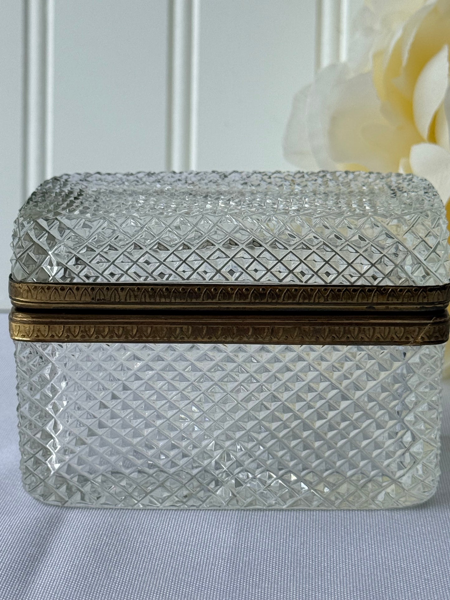 Diamond Cut Crystal Box