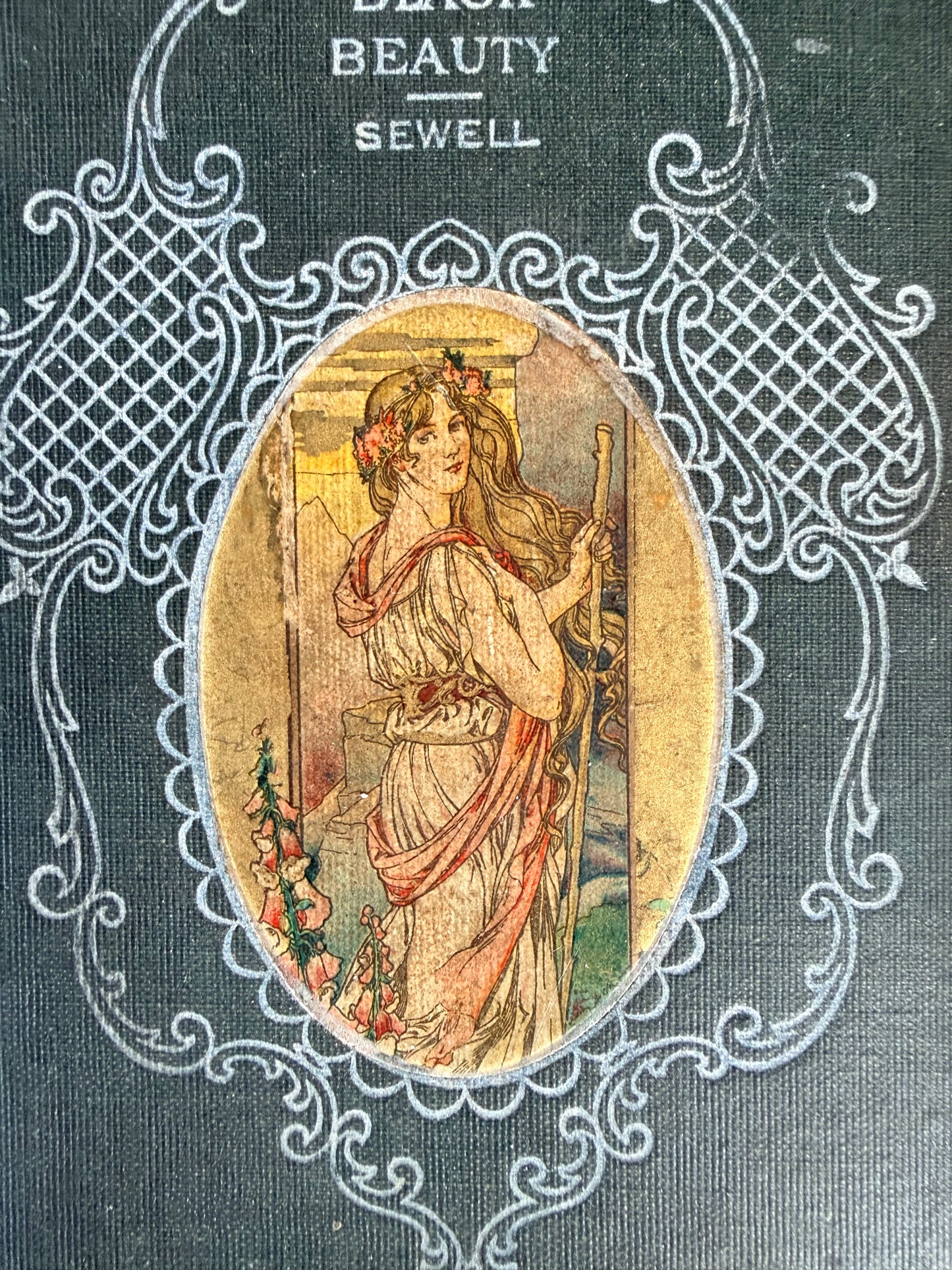 Black Beauty by Sewell with Art Nouveau Cover, 1900