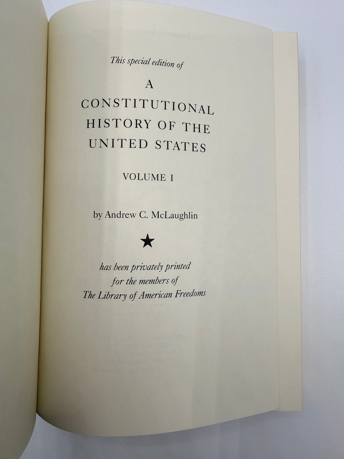 A Constitutional History of the United States, 2004, Vol 1