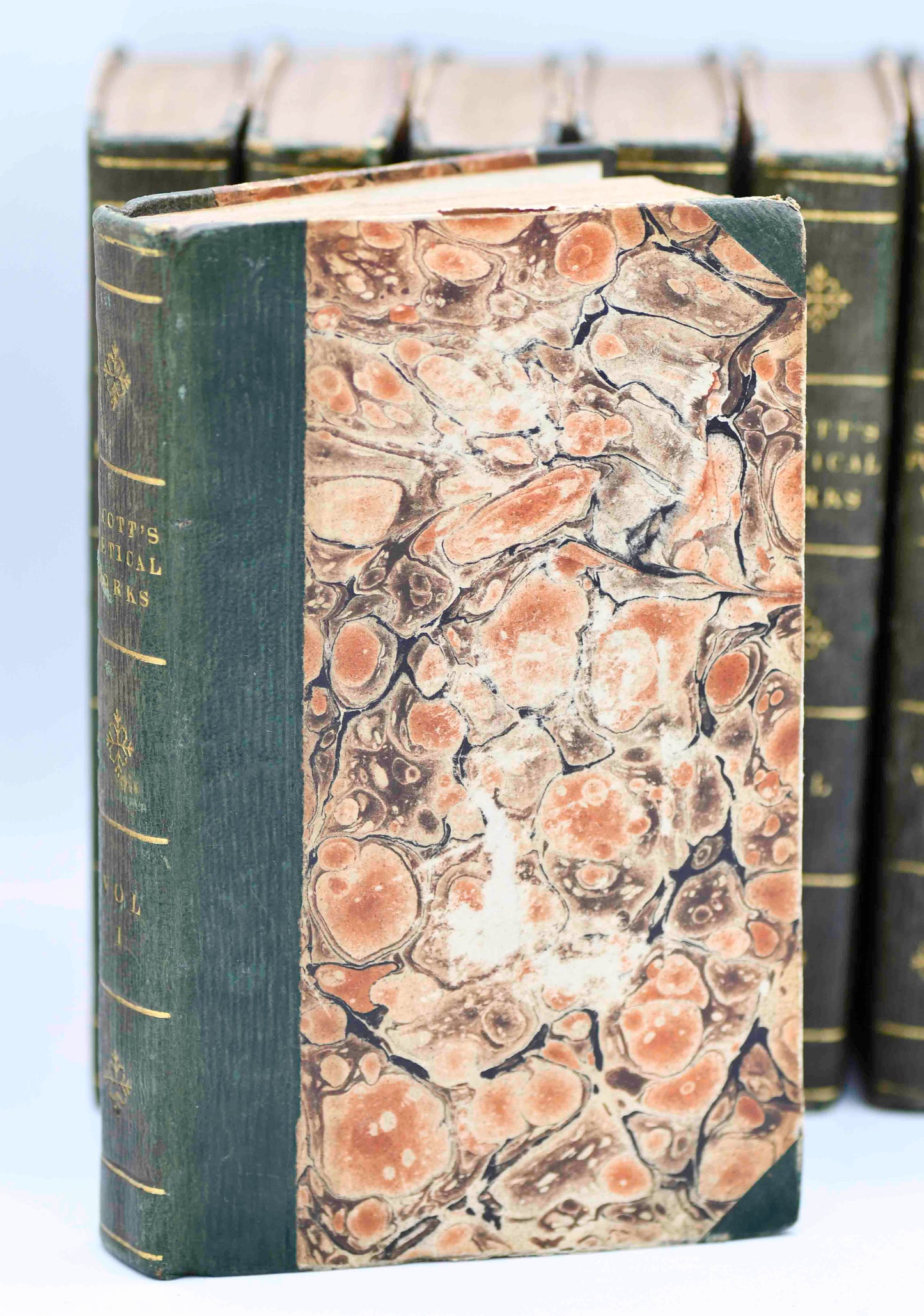 Sir Walter Scott Leather Book Set, 1822