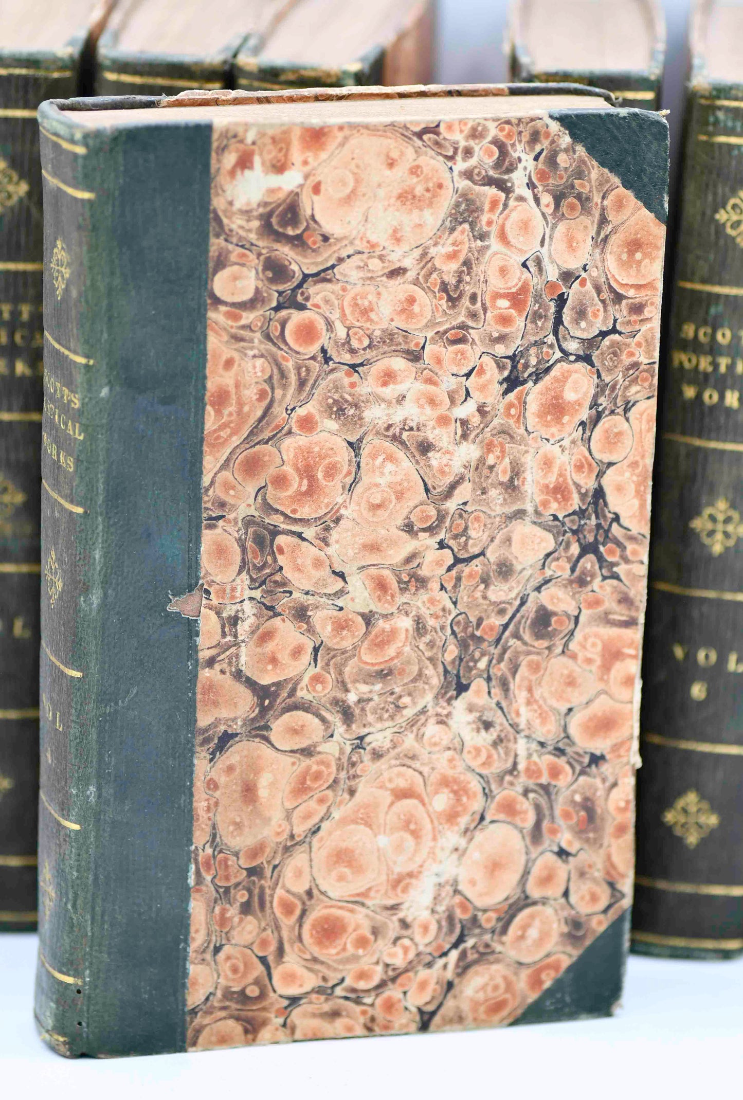 Sir Walter Scott Leather Book Set, 1822