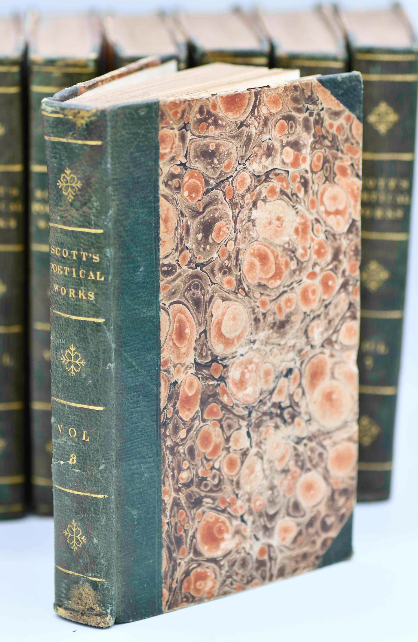Sir Walter Scott Leather Book Set, 1822