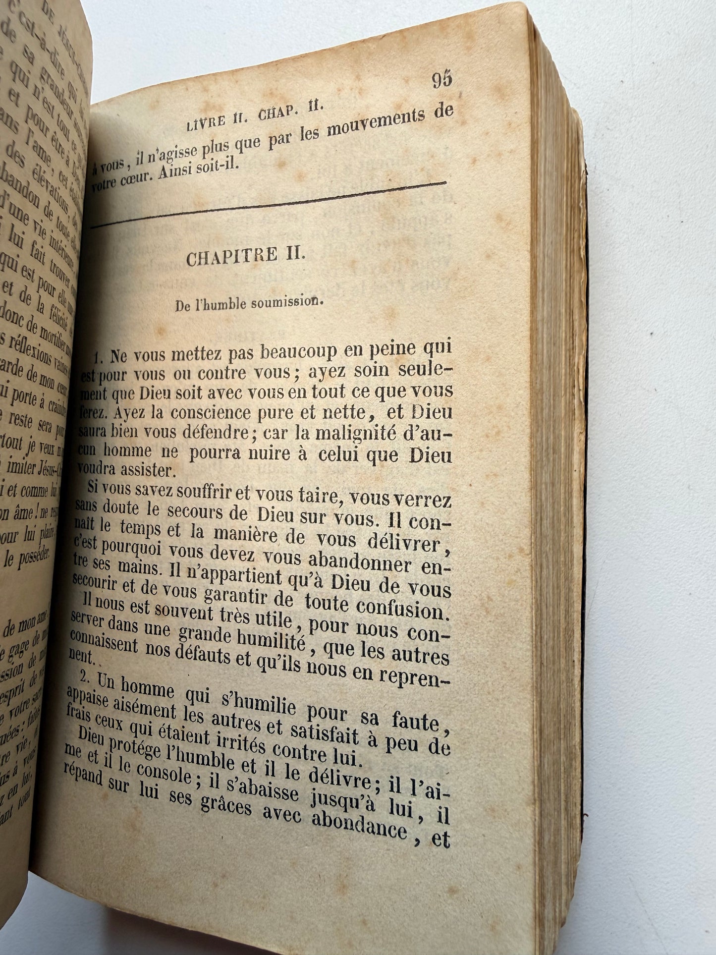 Imitation of Jesus Christ, Leather French Book, 1843