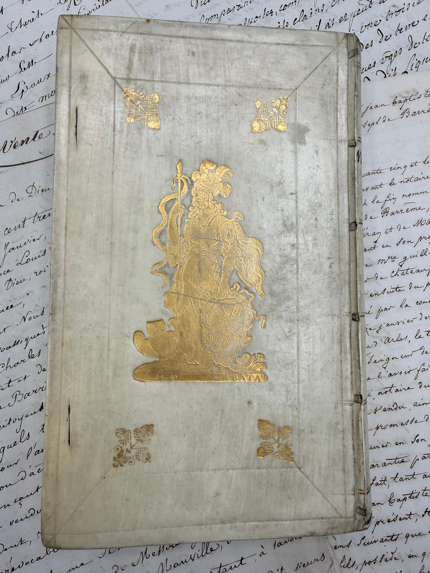 Octavius by Minucius Felix, White Vellum Book, 1709, Latin