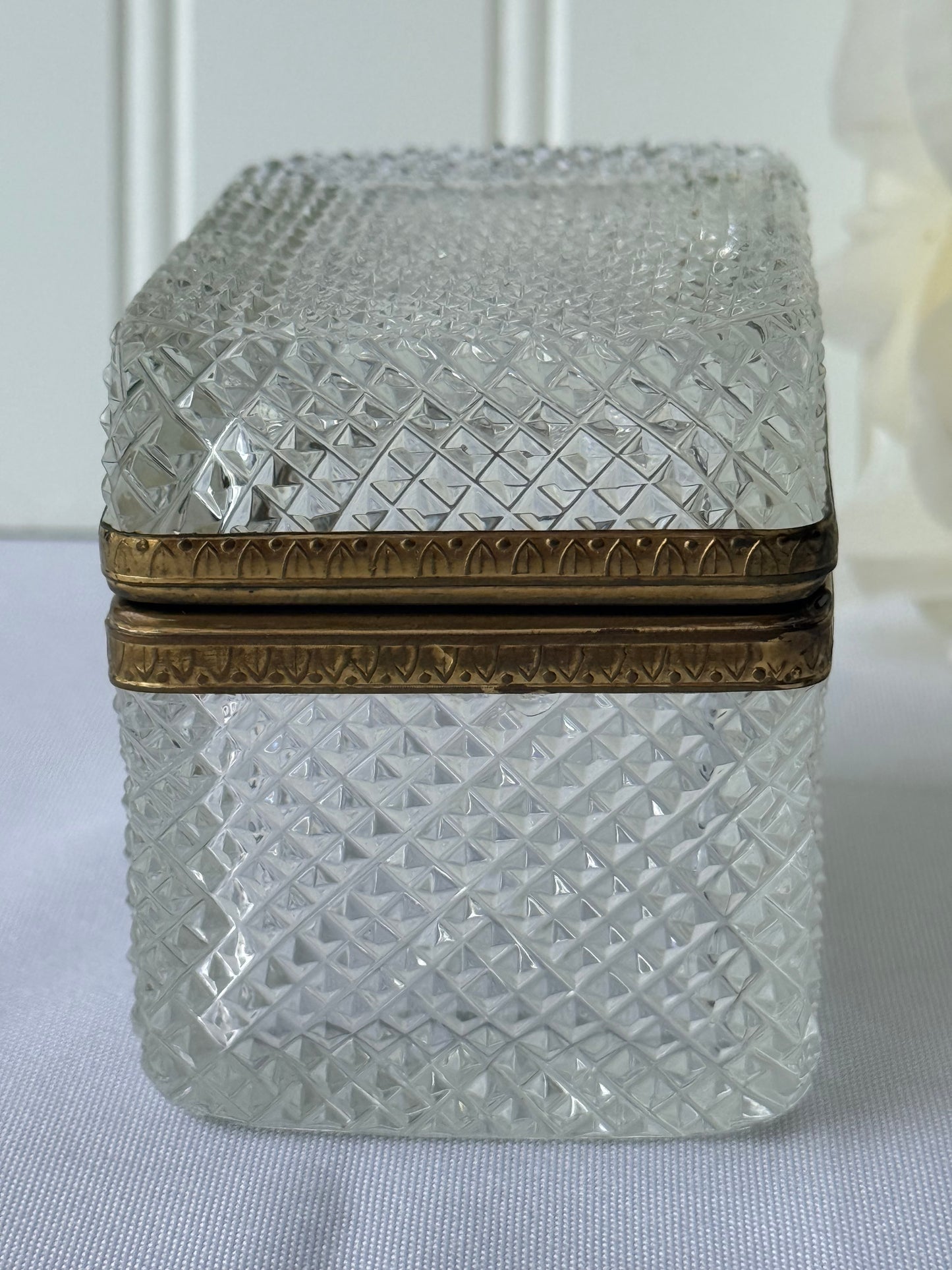 Diamond Cut Crystal Box