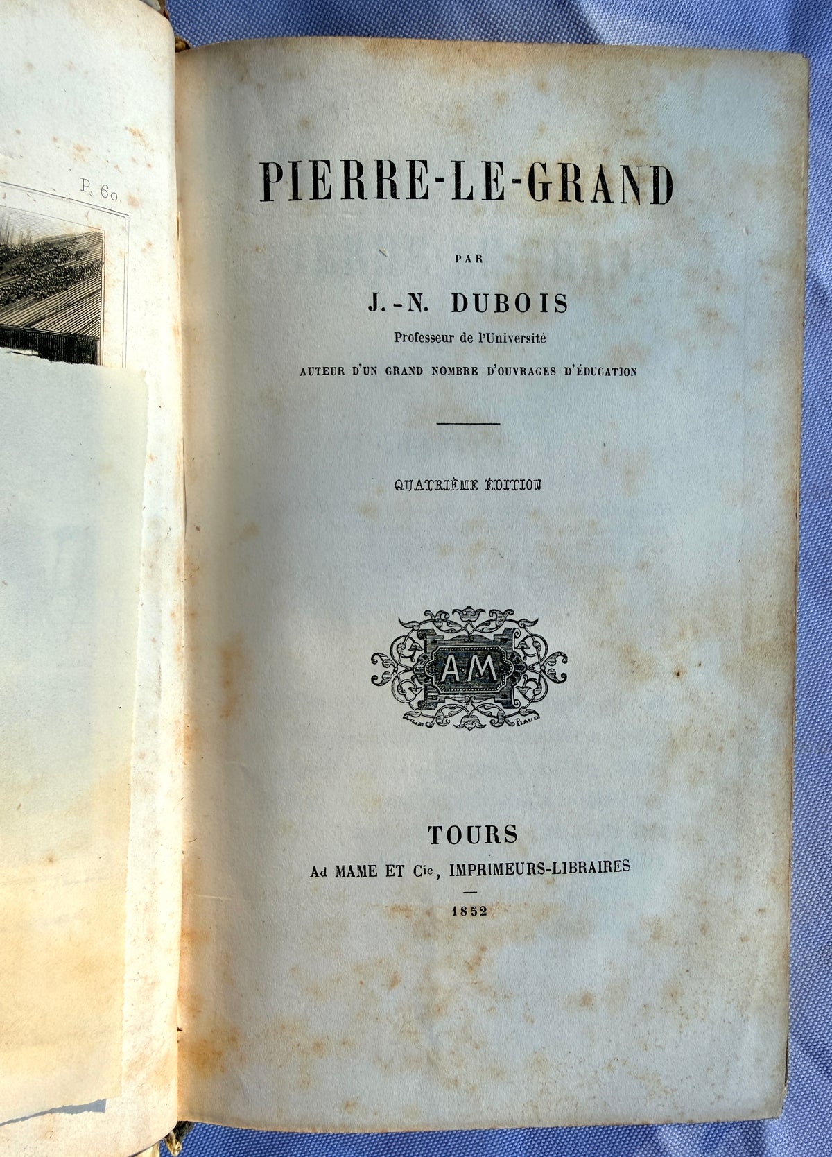 Pierre Le Grand, French Romantique, 1852
