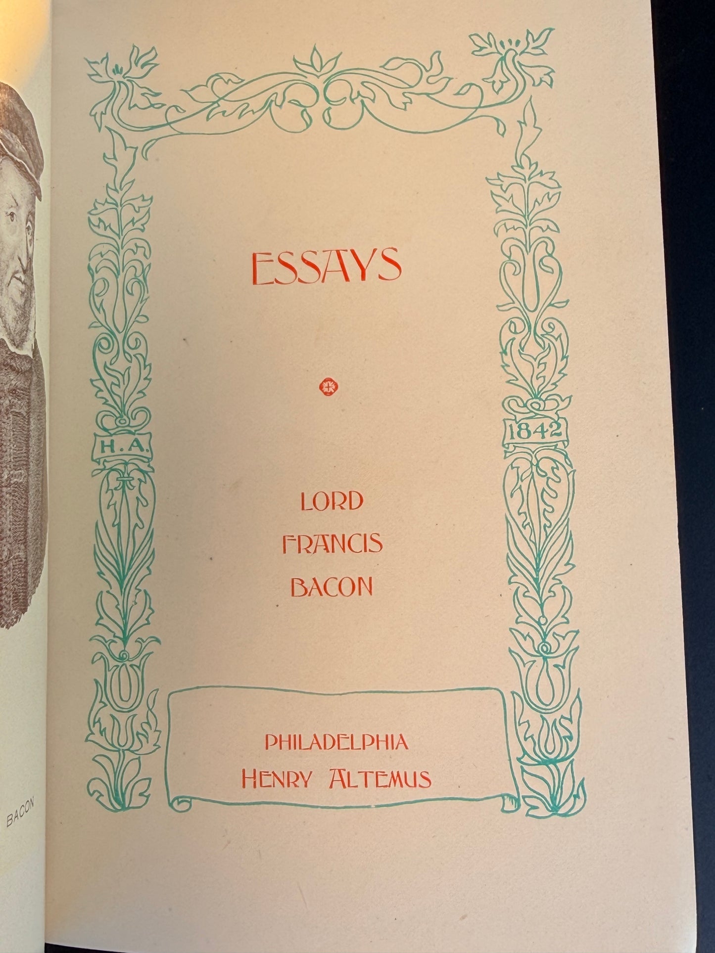 Lot of Antique Floral Books, Tennyson & Bacon