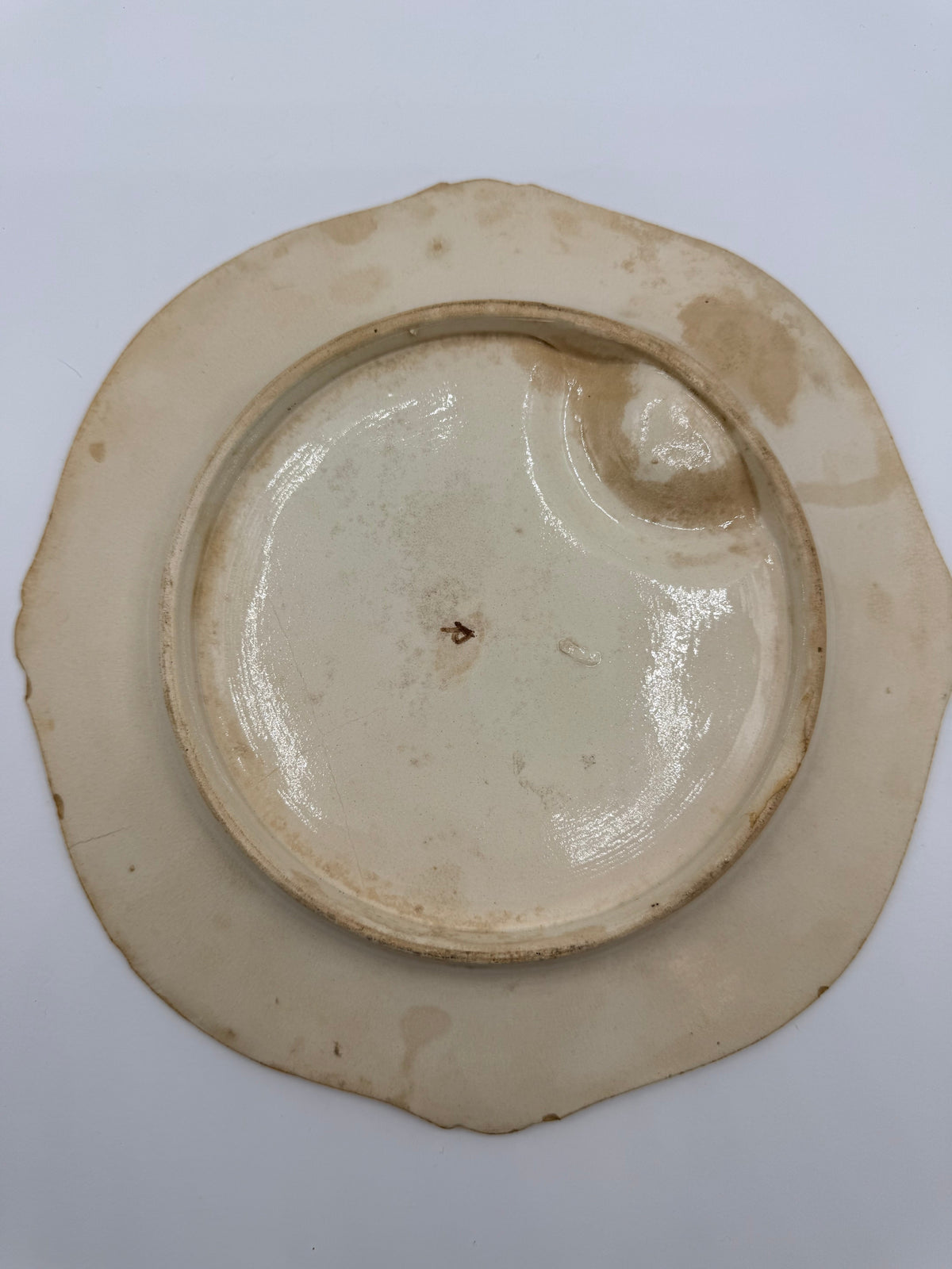 French Artichoke Majolica Plate