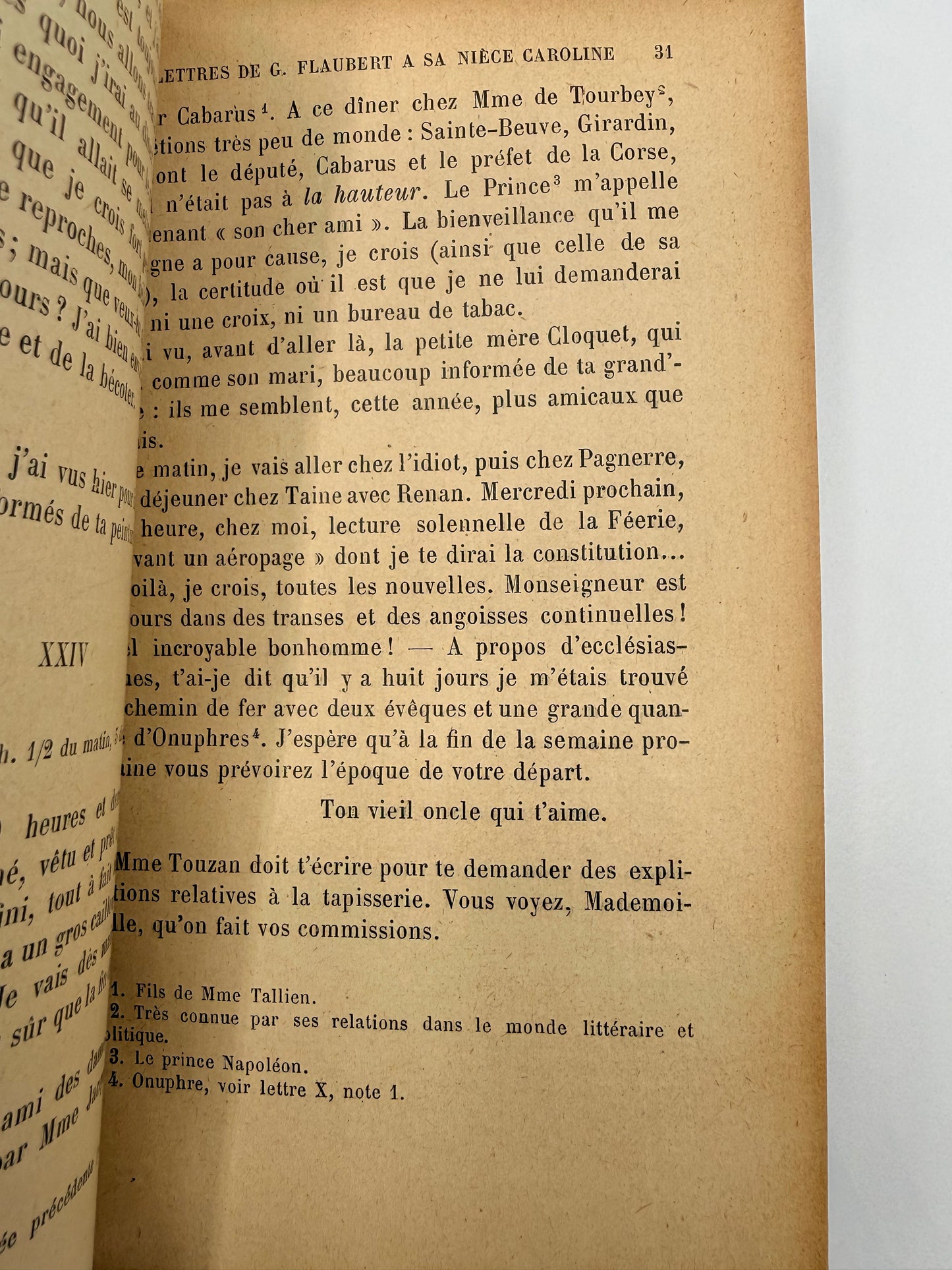 Gustave Flaubert’s Lettres a Sa Niece Caroline, French