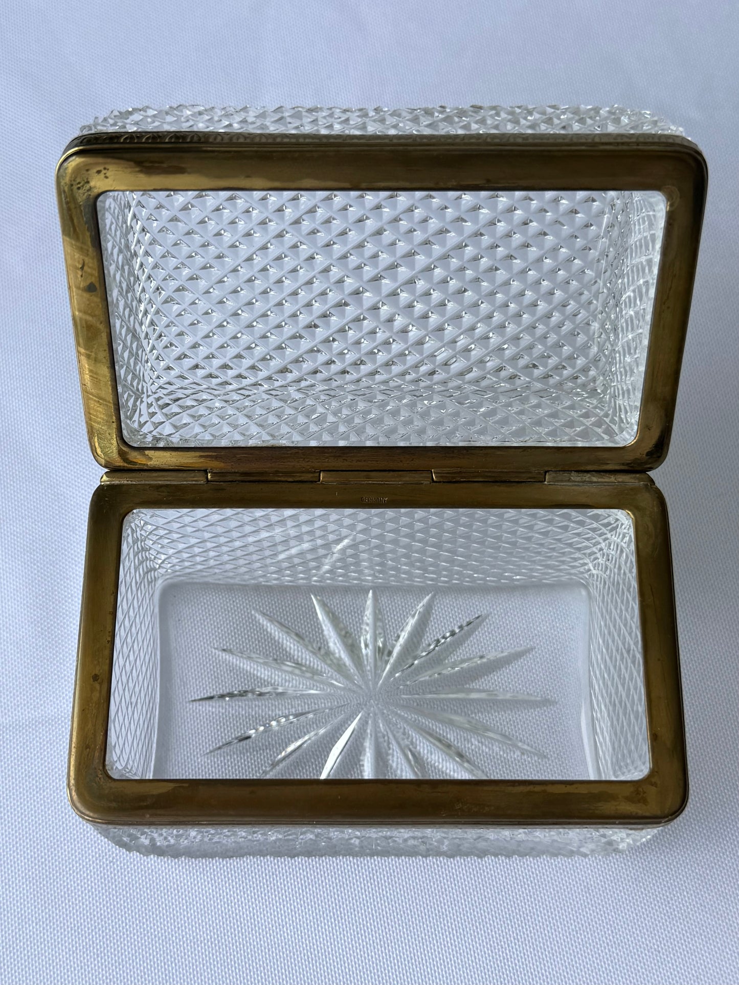 Diamond Cut Crystal Box