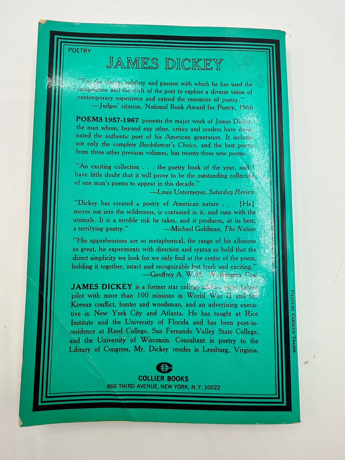 Poems by James Dickey, 1957-1967