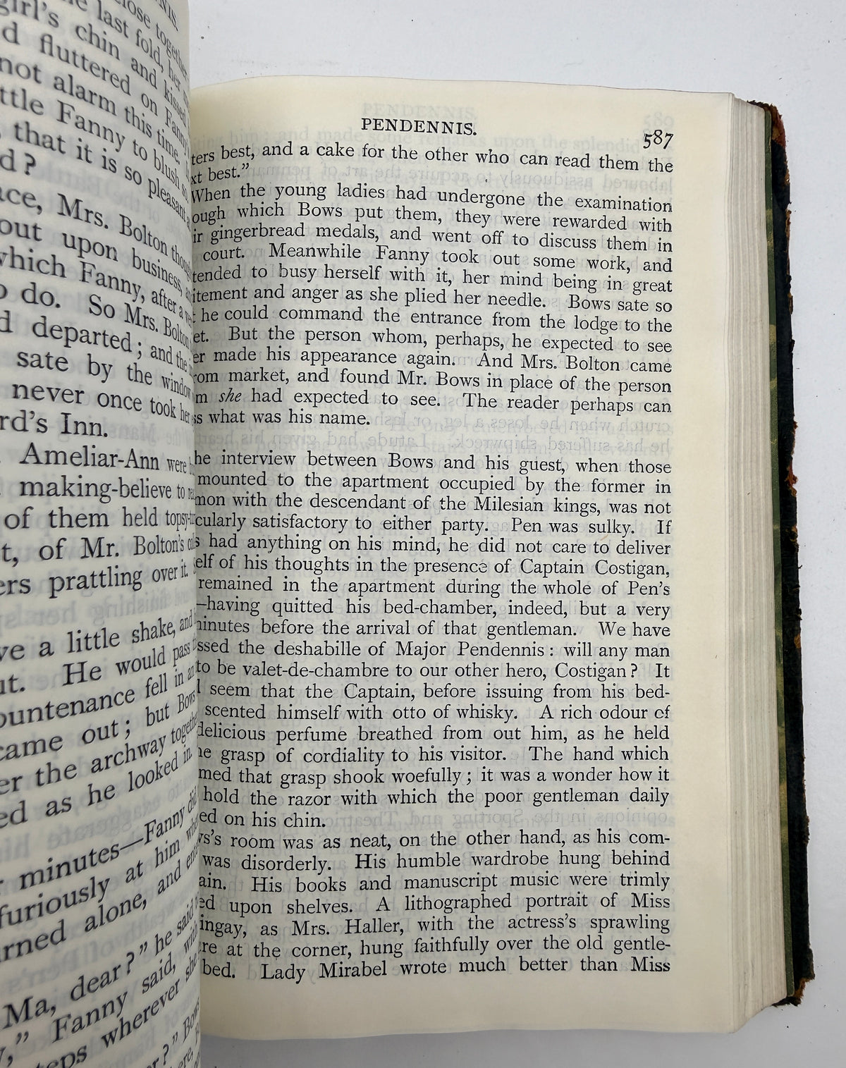 The History of Pendennis by Thackeray, Leather Binding
