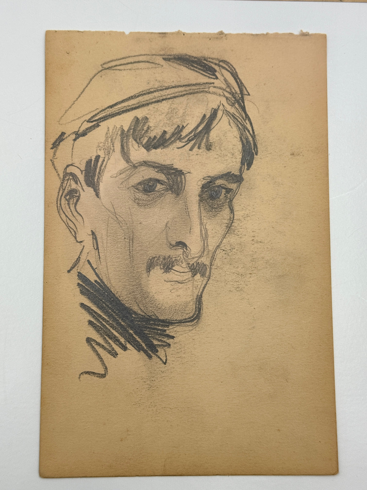 Vintage Unsigned Paper Sketches, France