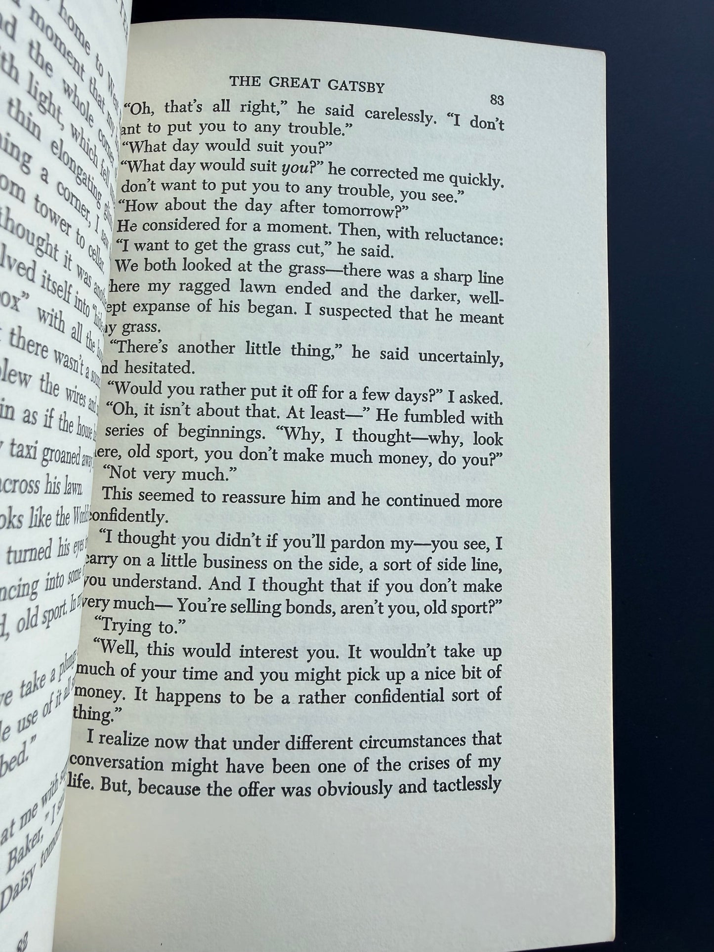 The Great Gatsby by F Scott Fitzgerald, 1953