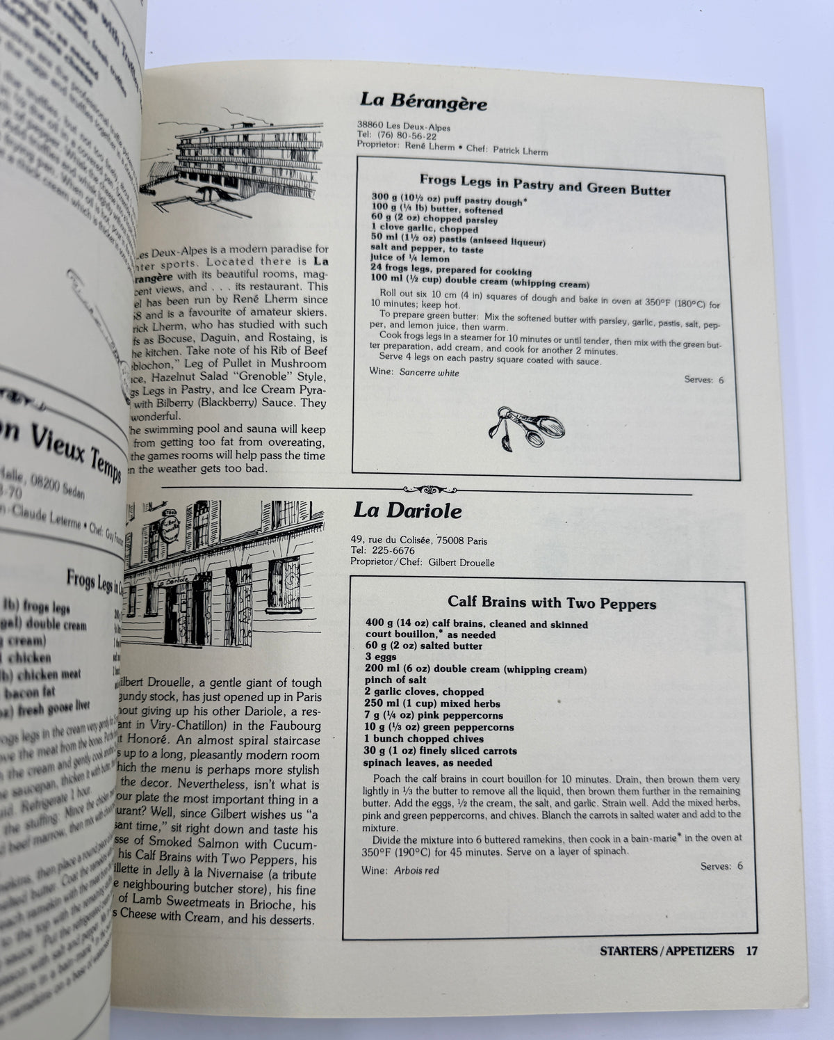 The Master Chefs of France Recipe Book, 1981