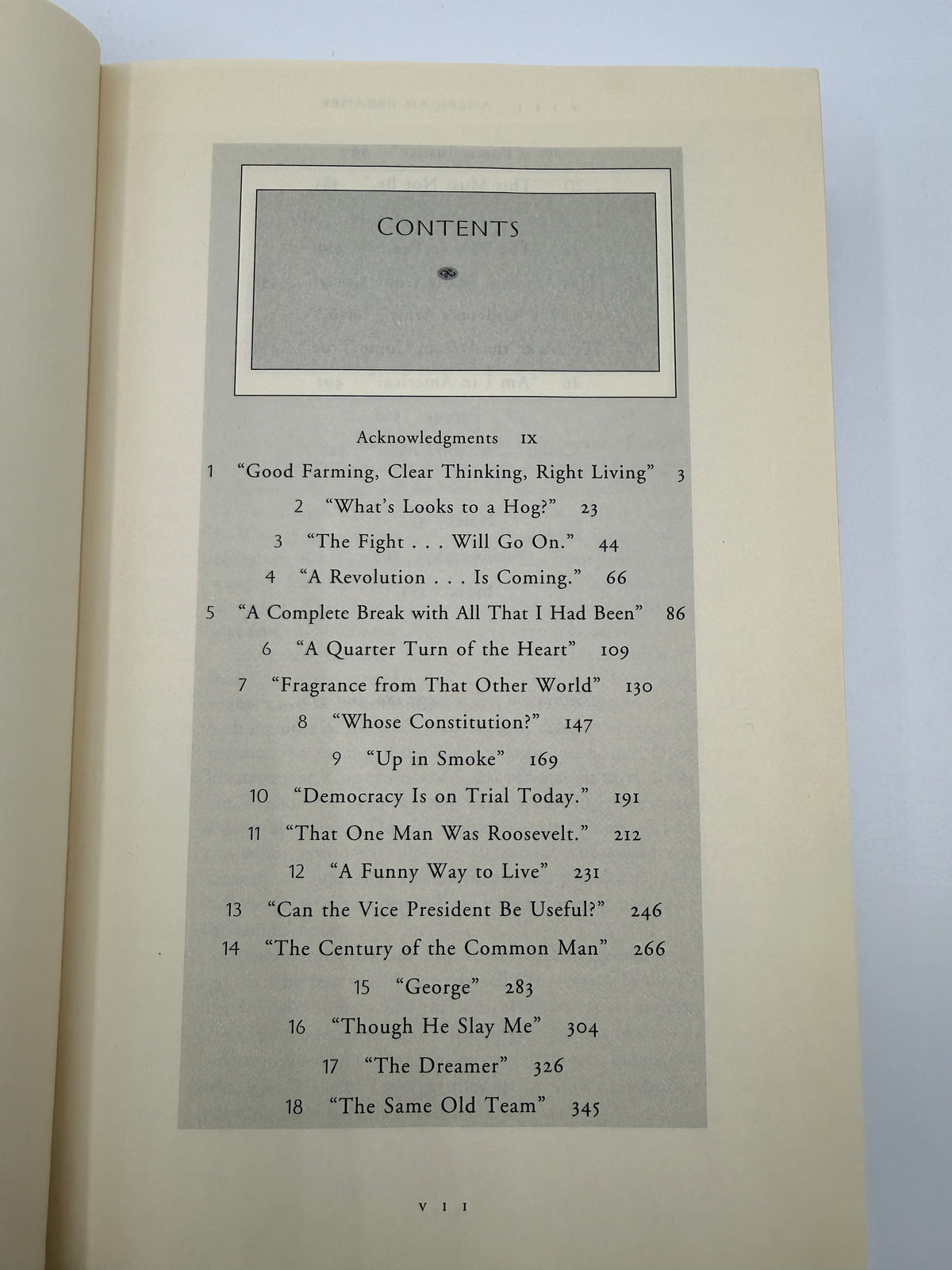 American Dreamer, A Life of Henry A Wallace