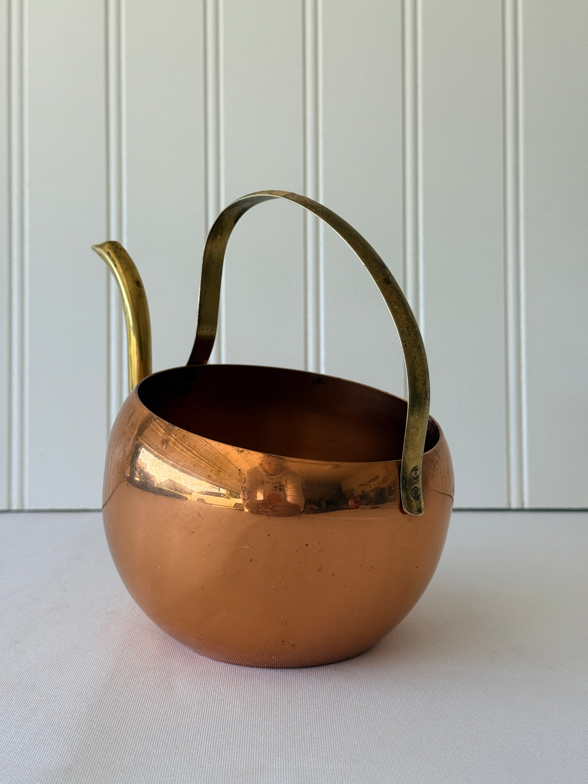 Antique Copper Watering Kettle, Copper Pouring Vessel