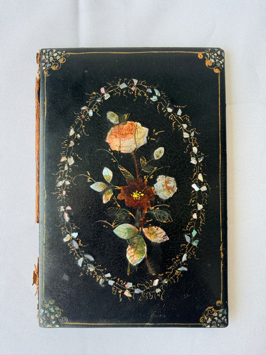 Victorian Paper Mache Desktop Blotter, Victorian Paper Holder