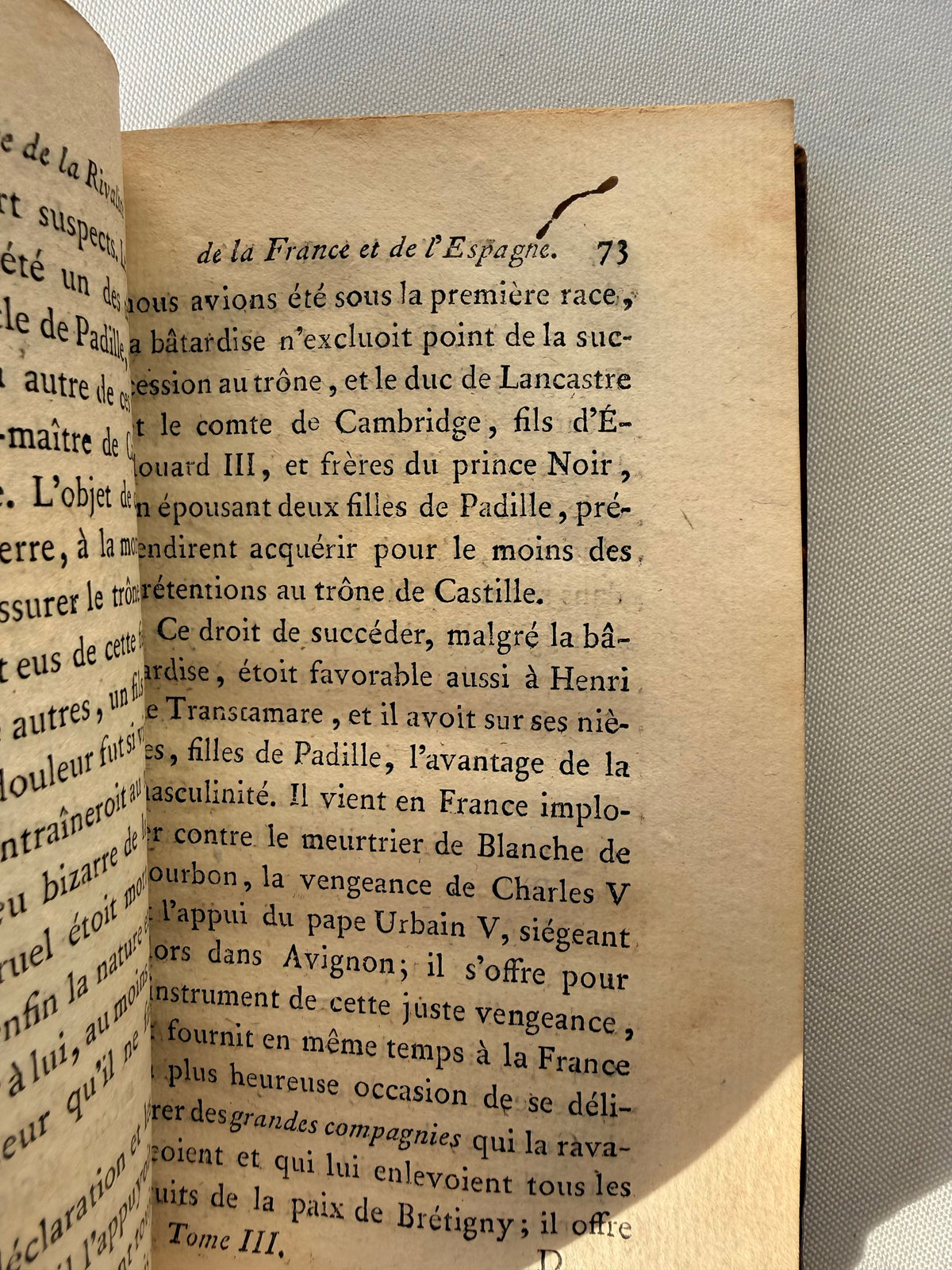 The History of the Rivalry Between France & Spain, 1801, French language DSM Vintage