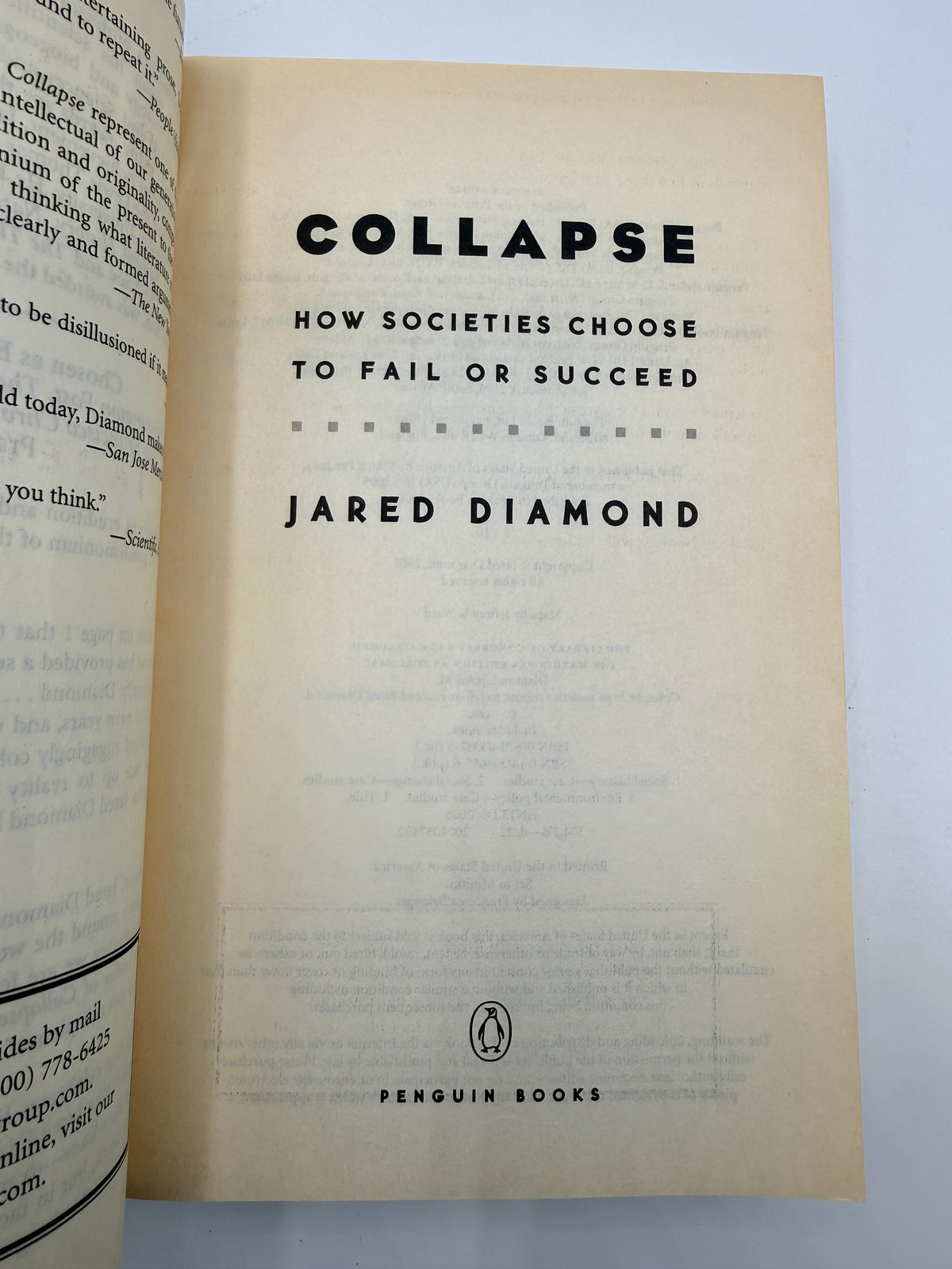 Collapse by Jared Diamond