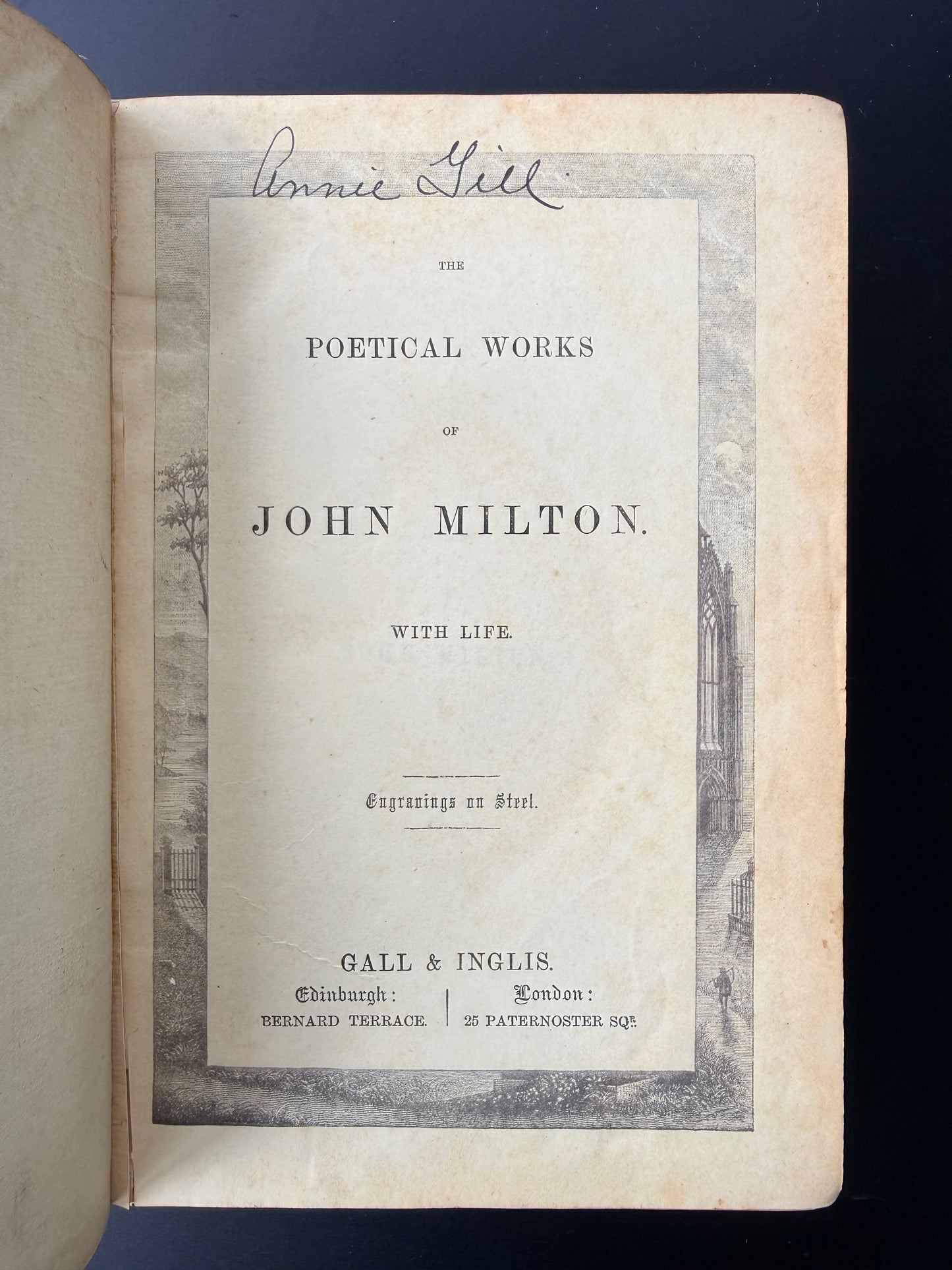 John Milton’s Works, special edition, Gall & Inglis