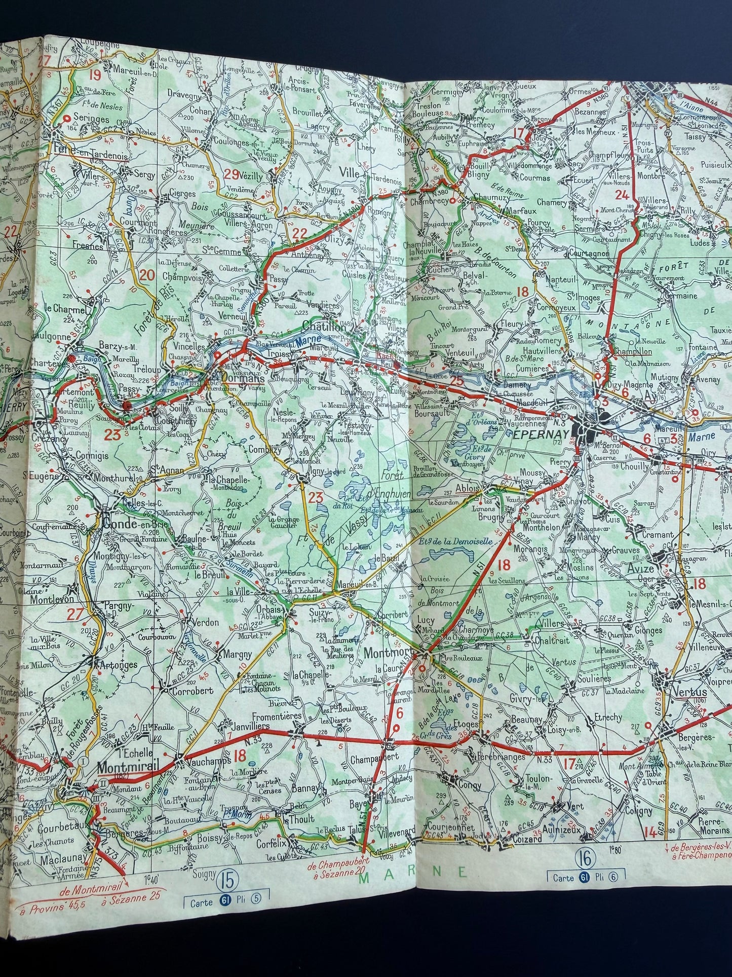 Vintage Michelin Map of Paris #56