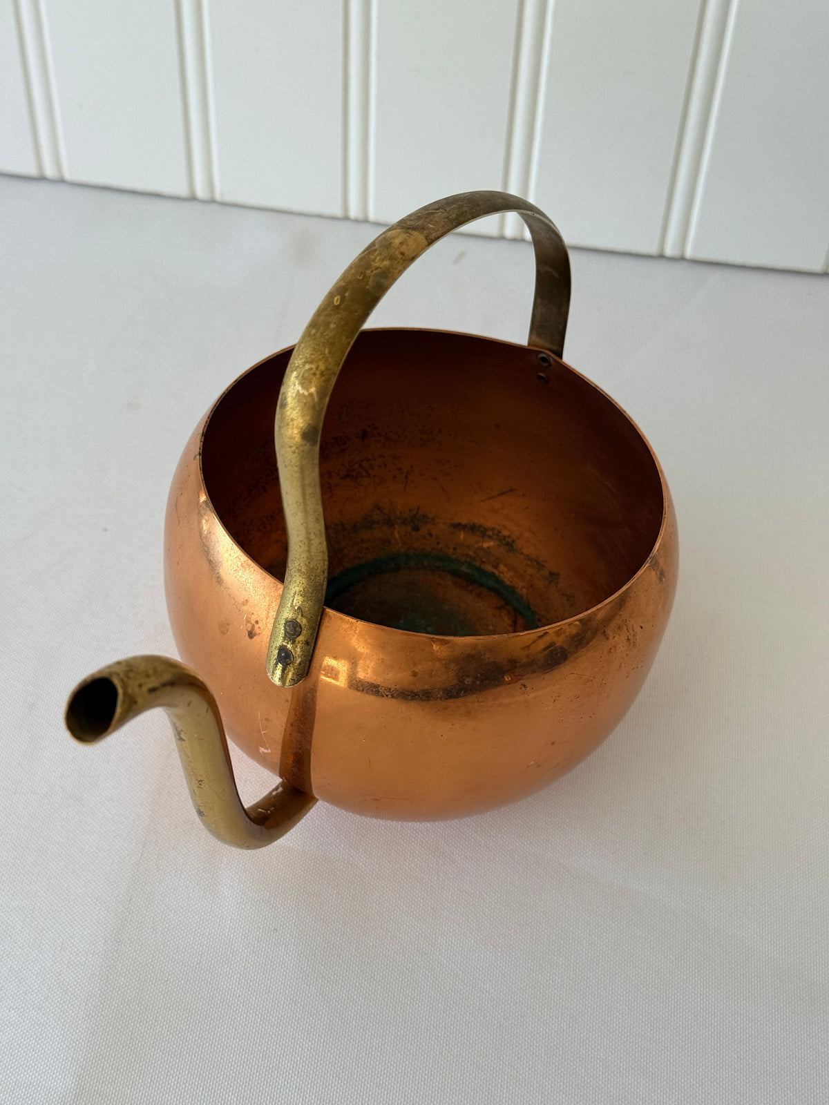 Antique Copper Watering Kettle, Copper Pouring Vessel