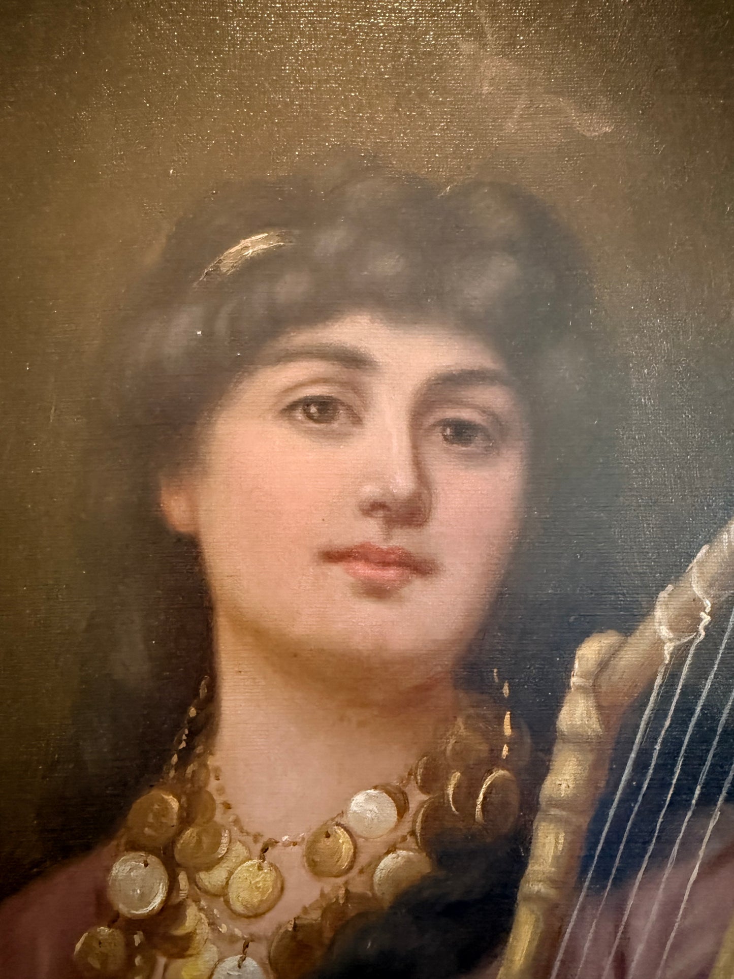 Oil Painting St Cecilia, 19th Century