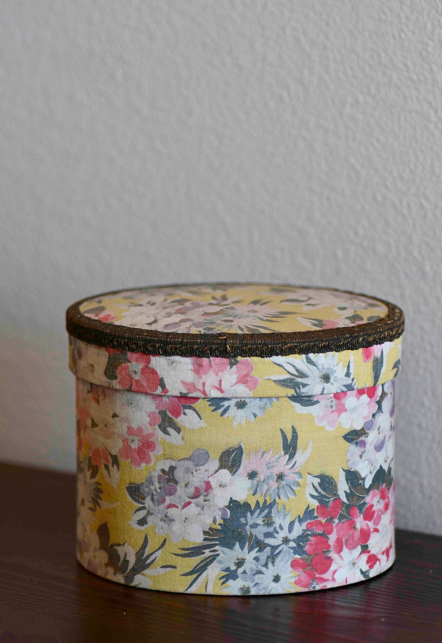 French Boudoir Floral Sewing Box, 6"