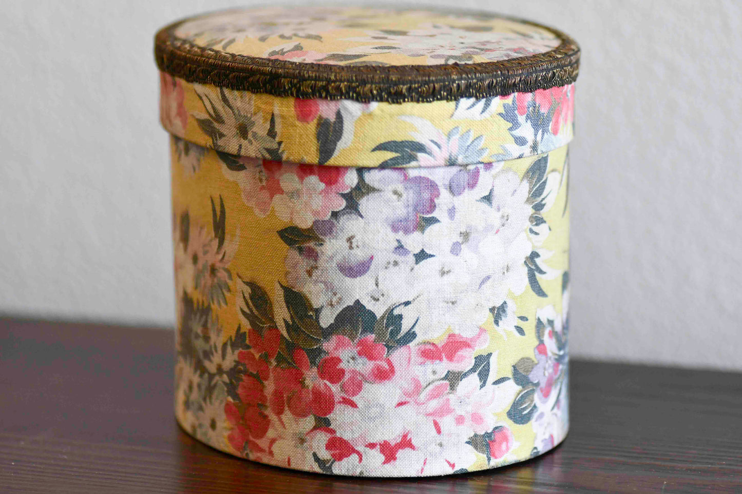 French Boudoir Floral Sewing Box, 6"