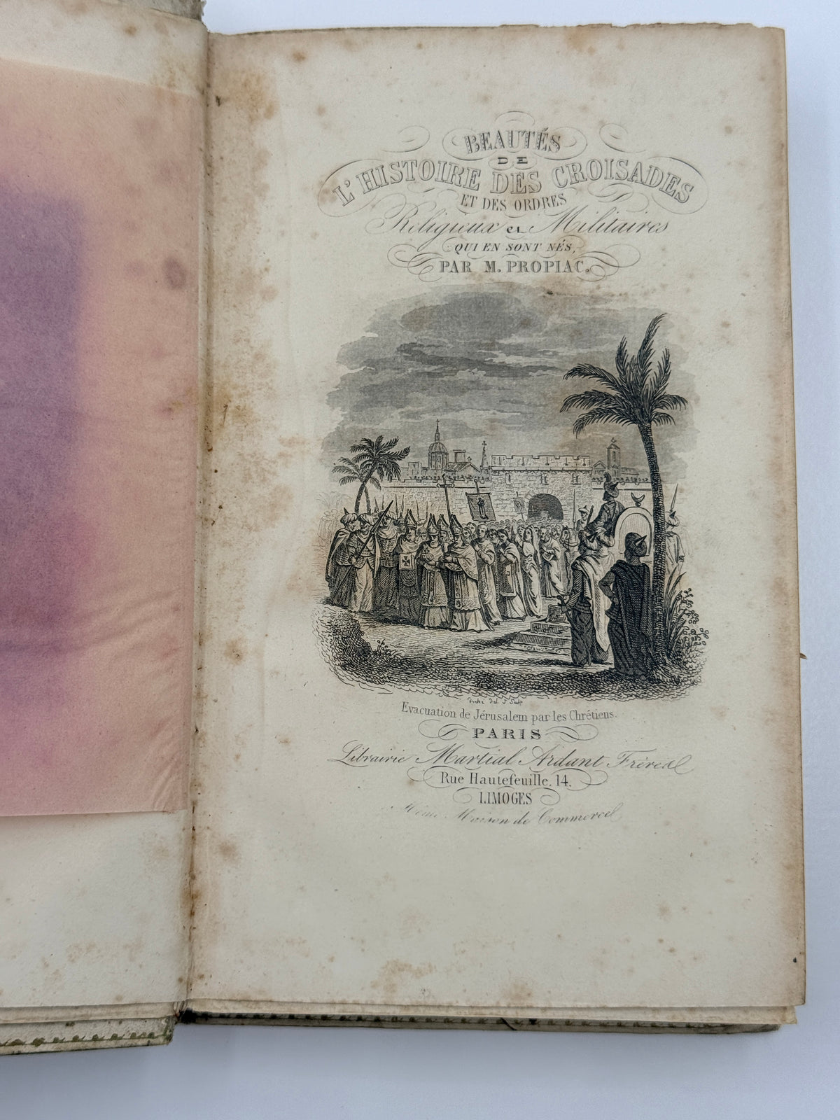 Beauties of the History of the Crusades, French Cartonnage Book