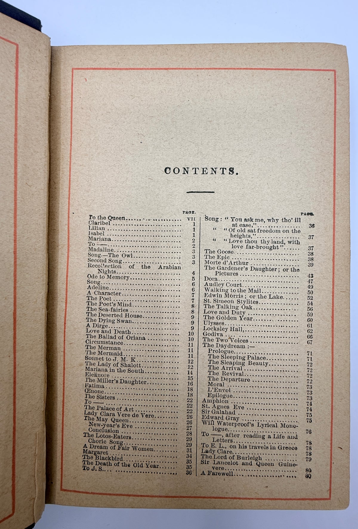 Alfred Tennyson’s Works, 1880’s